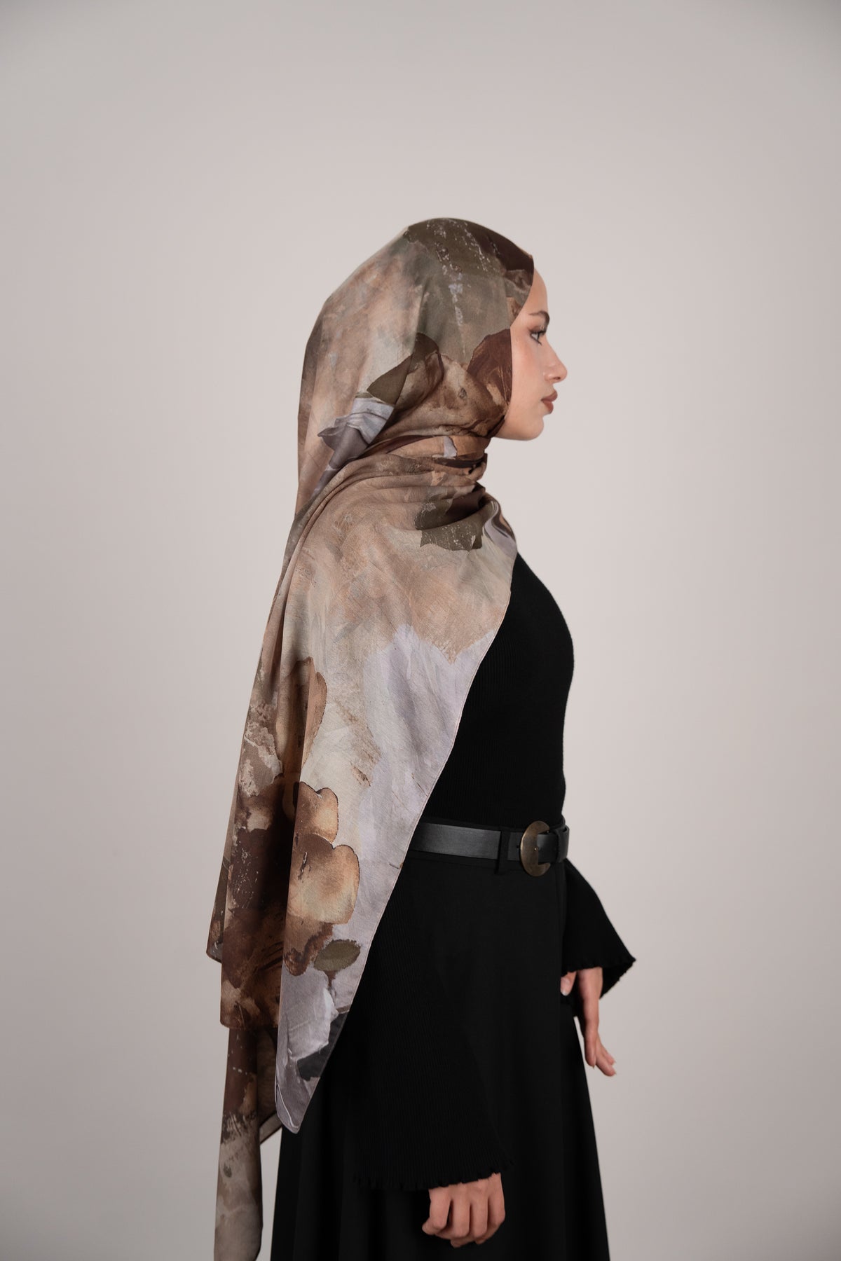 Flora Reverie Çift Taraflı Şal GÜL KURUSU