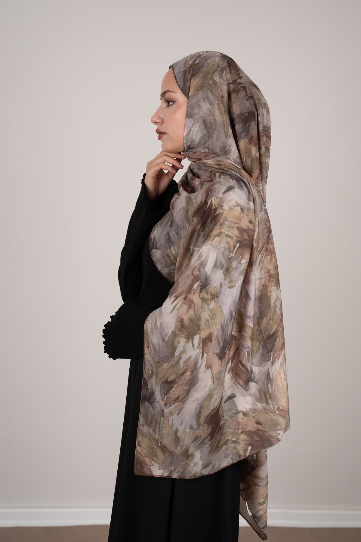 Flora Reverie Çift Taraflı Şal GÜL KURUSU