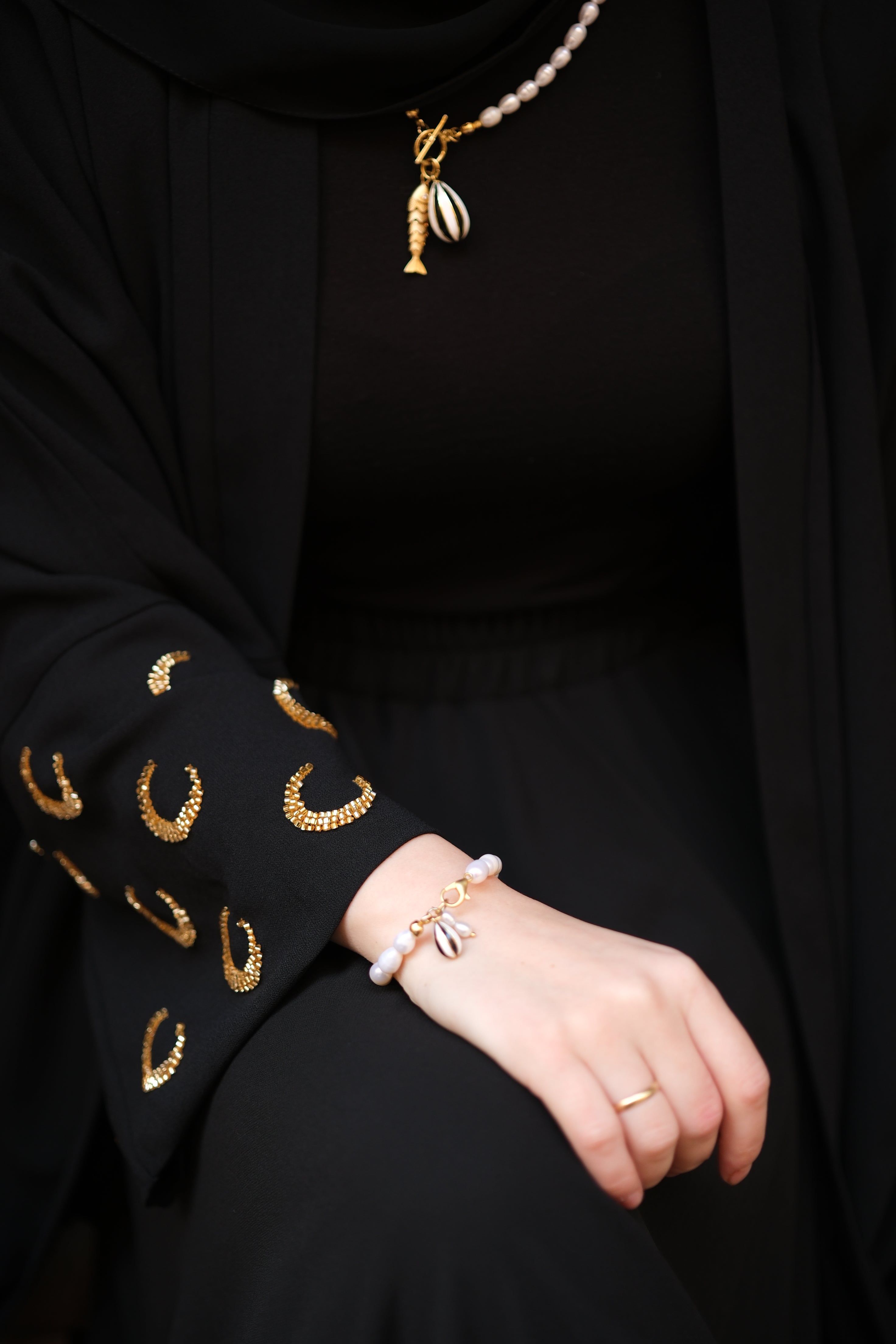 Ramadan Kareem Abaya SİYAH