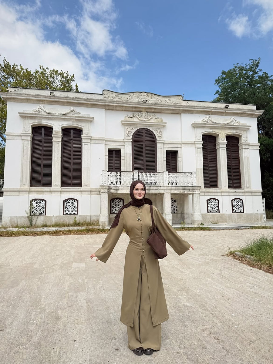 Yırtmaçlı Takım HAKİ YEŞİL