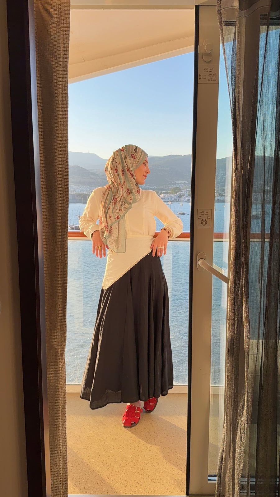 Flow Kup Dikişli Modal Etek SİYAH