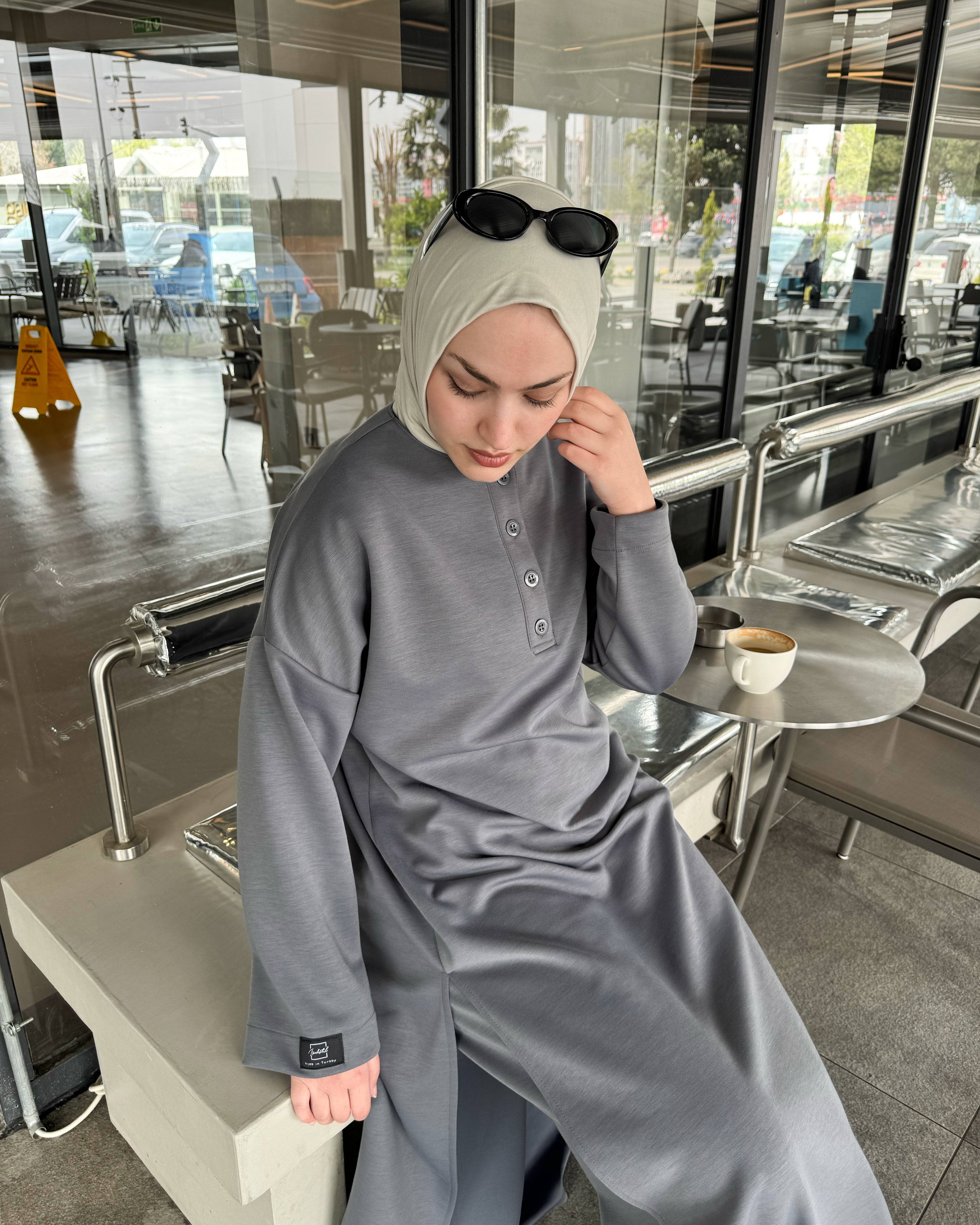 Modal Pantolonlu Takım GRİ