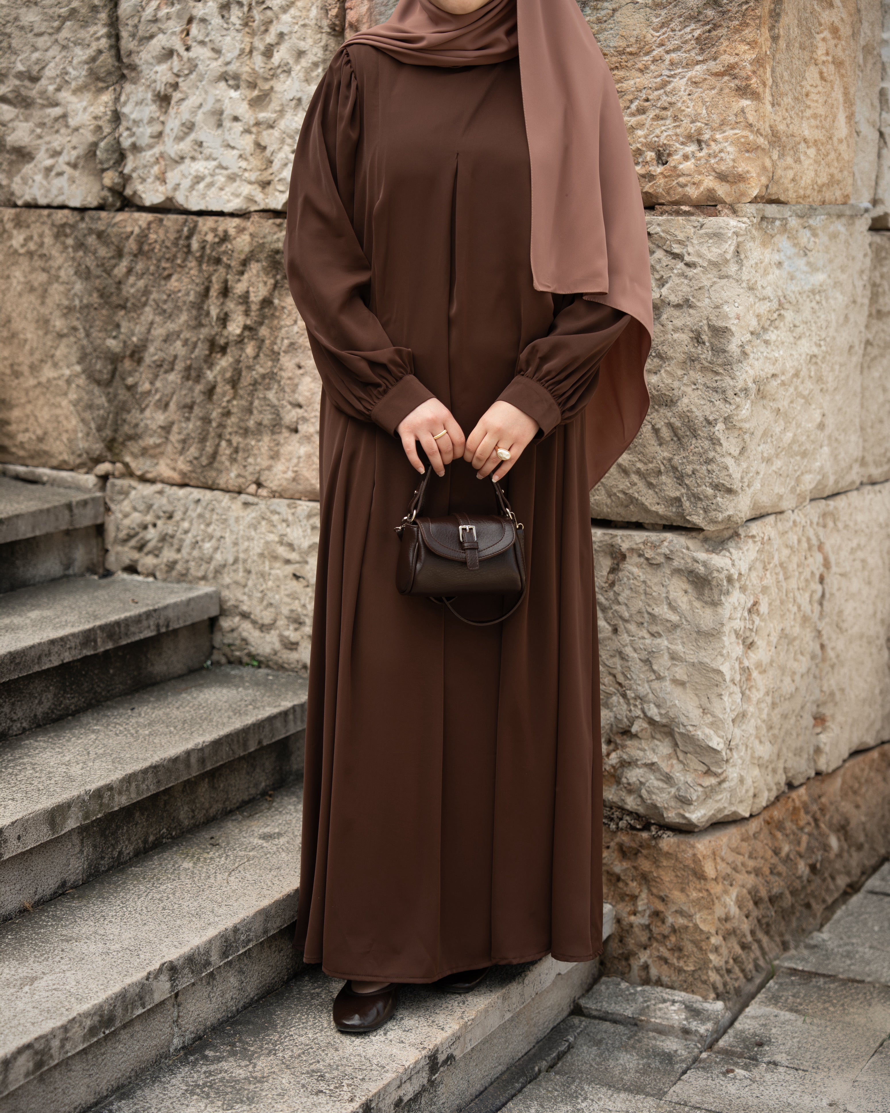 Alya Elbise KAHVERENGİ