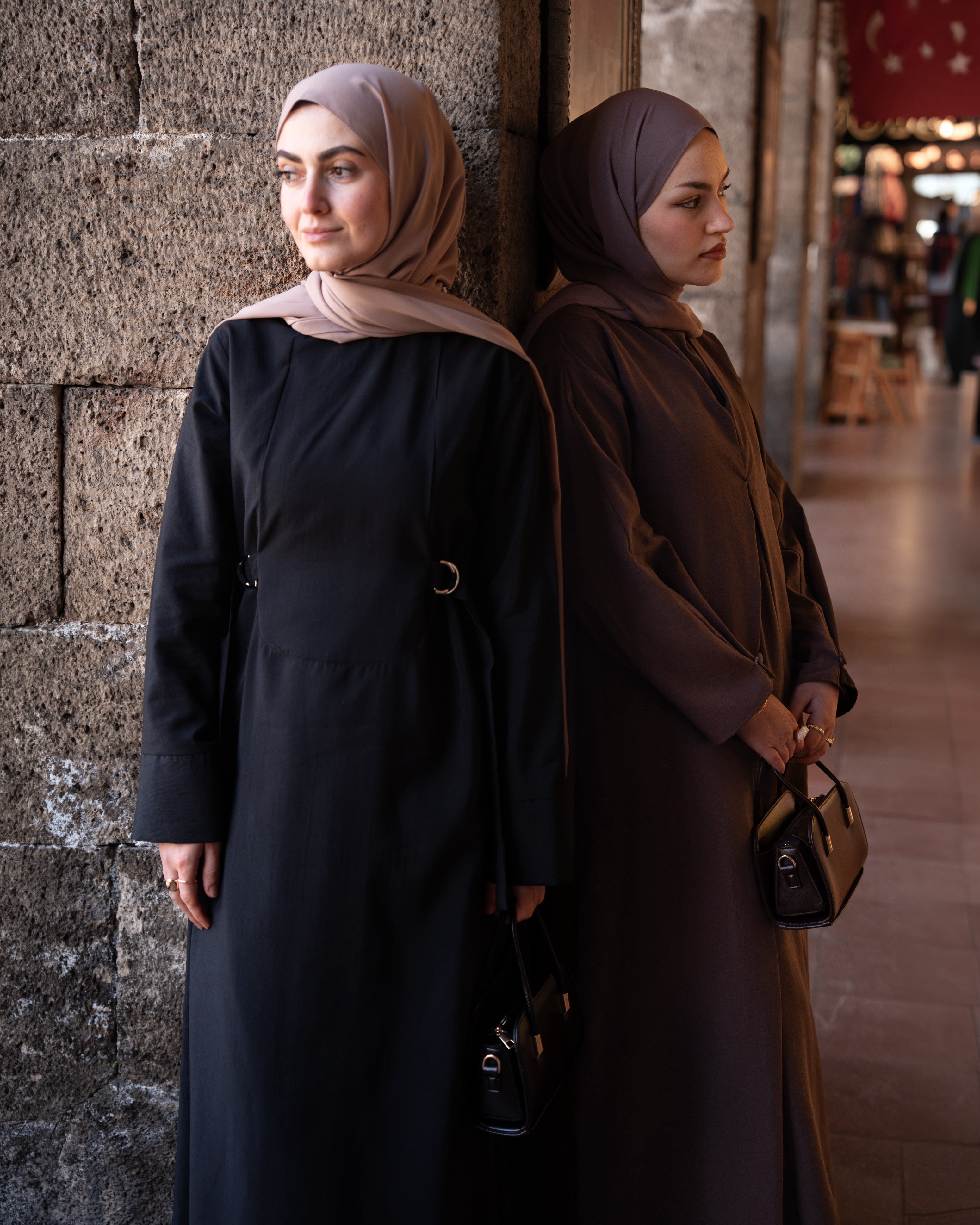 D Tokalı Elbise SİYAH