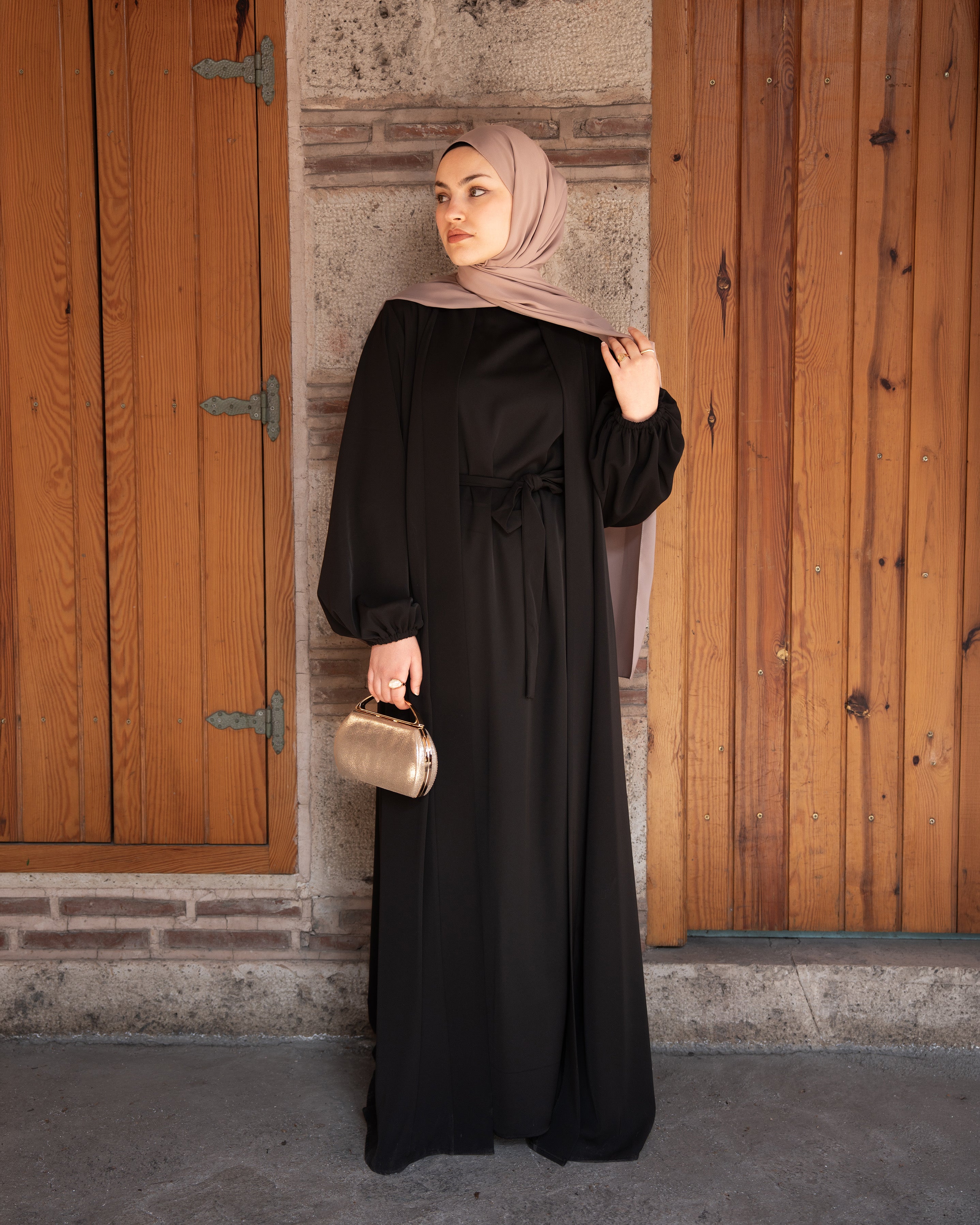 Luxury Abaya Takım SİYAH