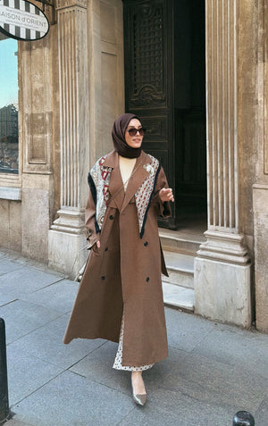Oversize Trençkot KAHVERENGİ
