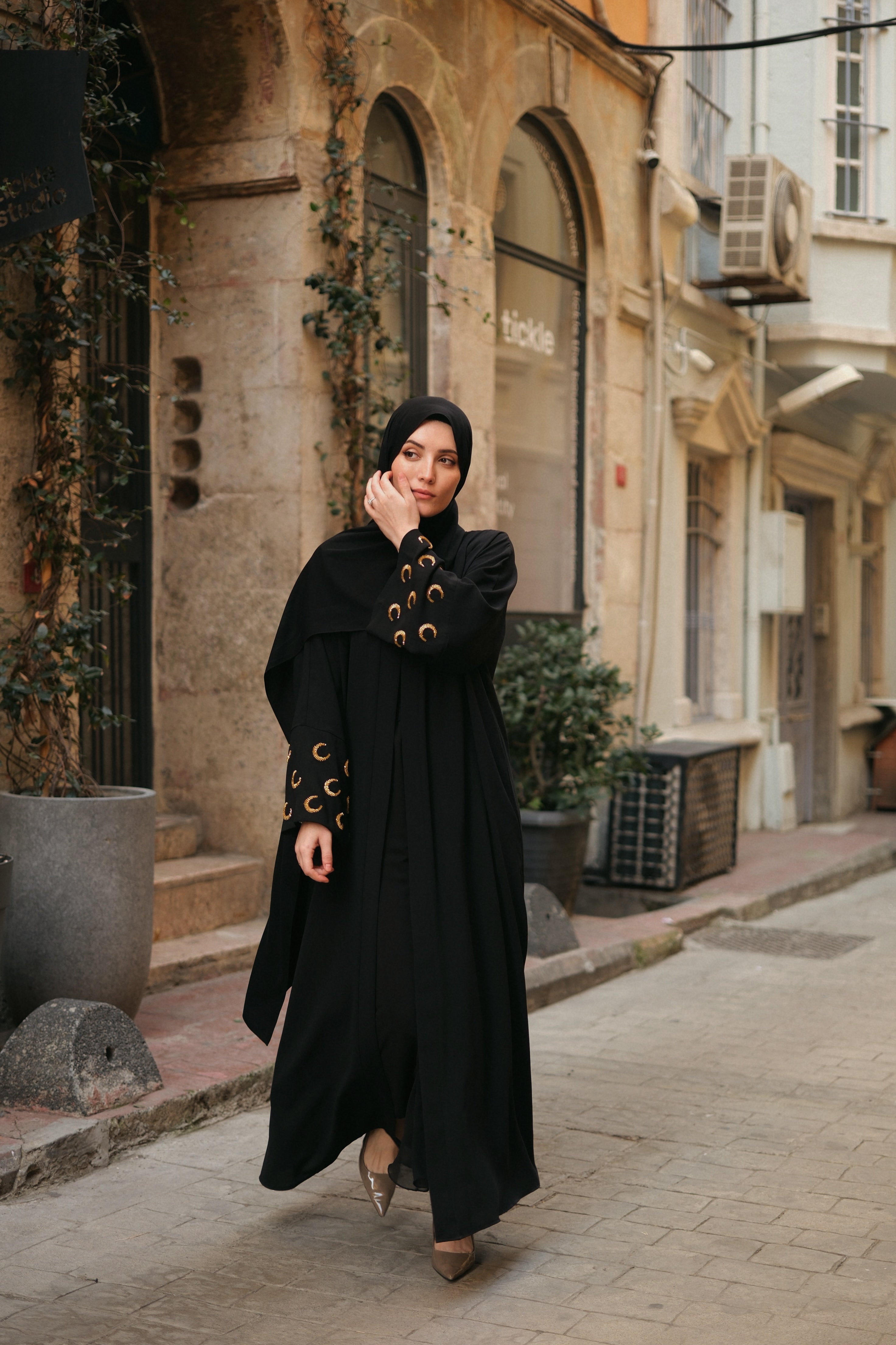 Ramadan Kareem Abaya SİYAH