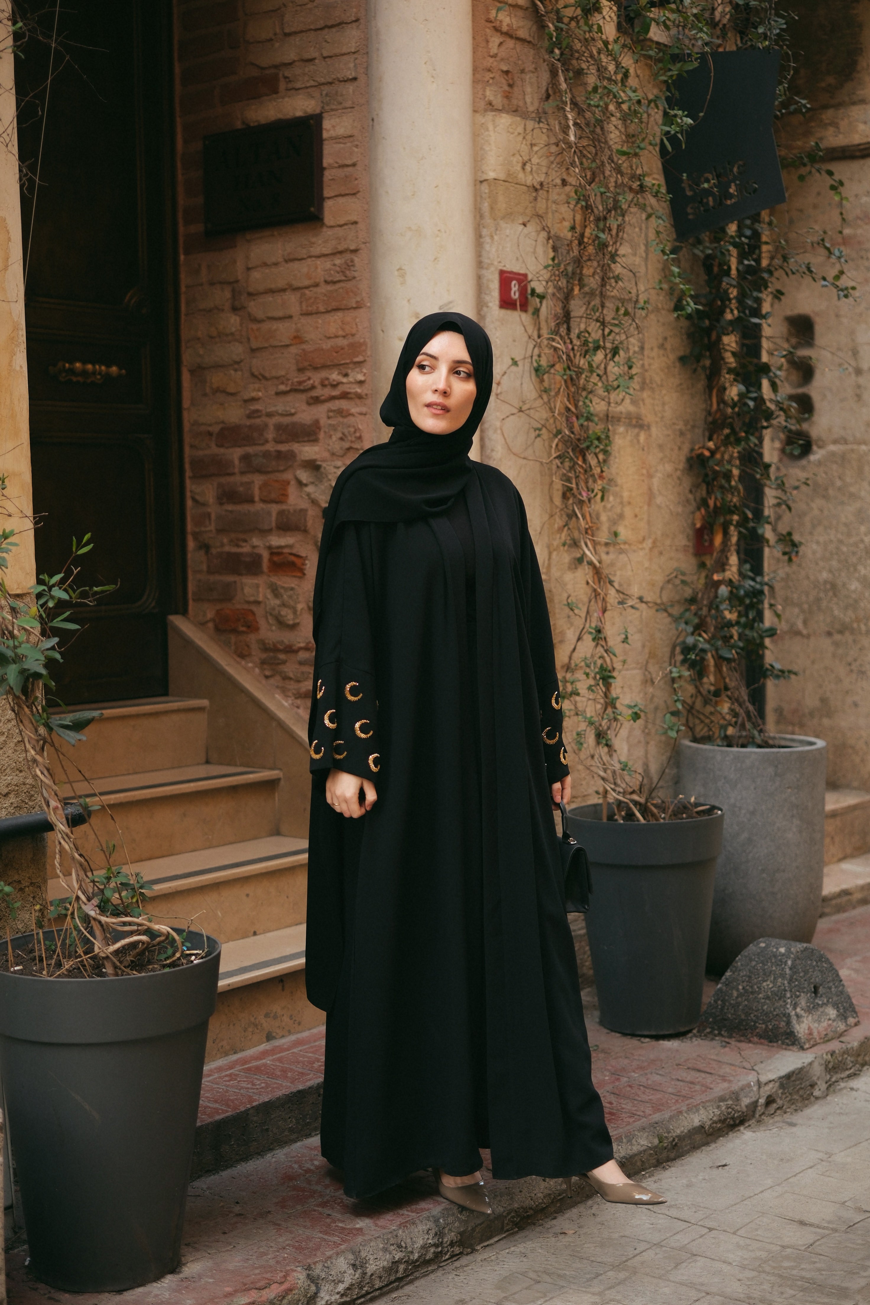 Ramadan Kareem Abaya SİYAH