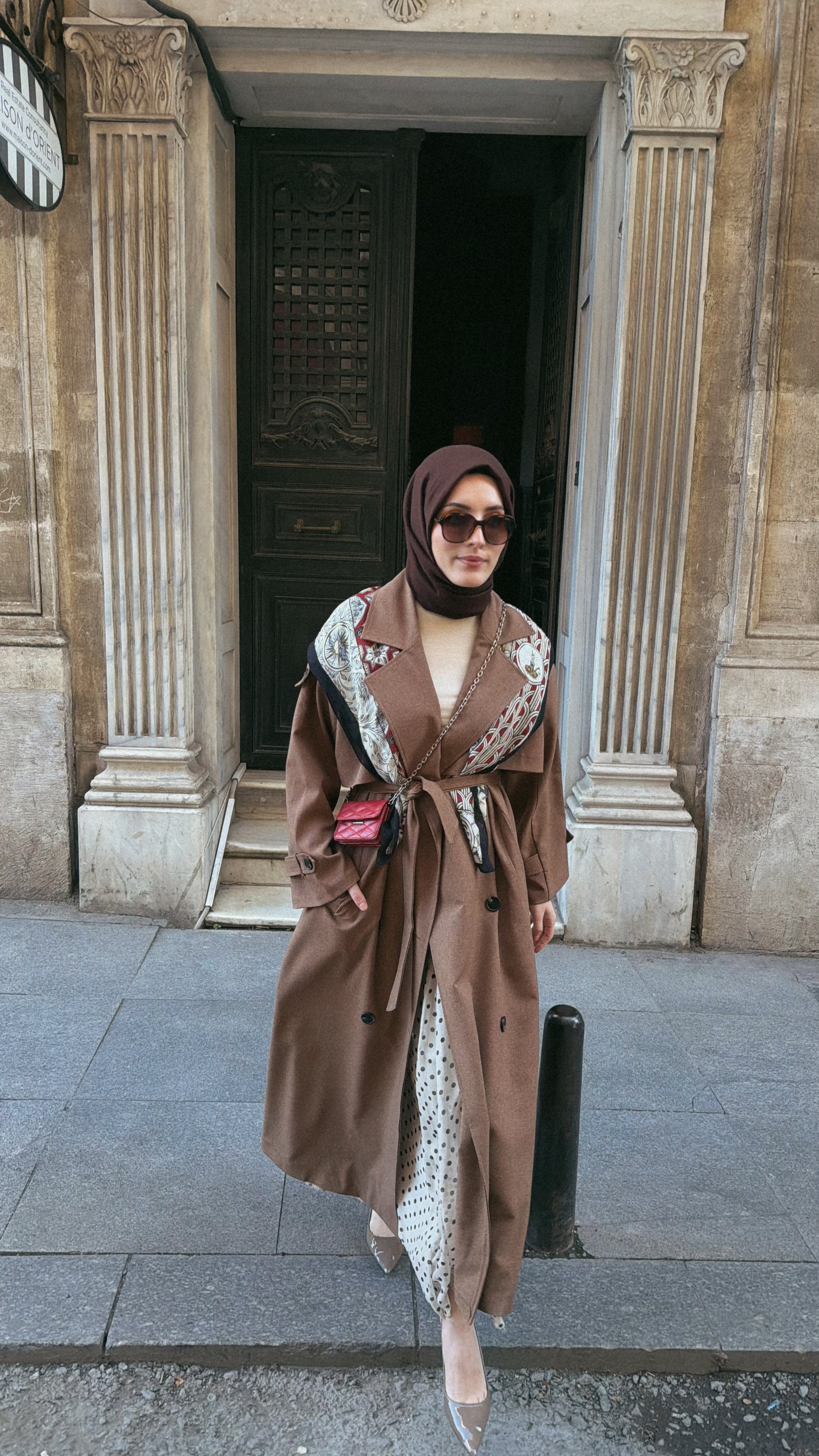 Oversize Trençkot KAHVERENGİ