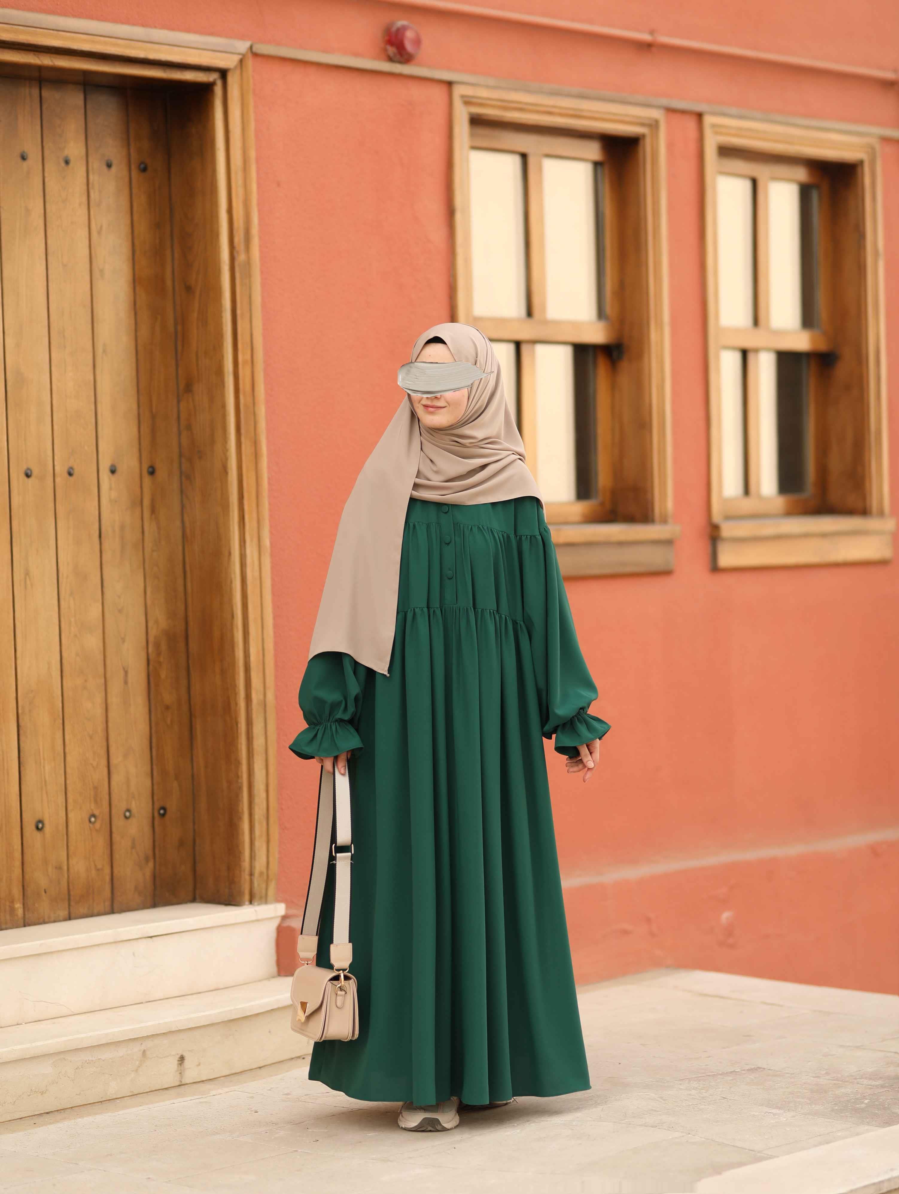 Aylina Elbise Zümrüt