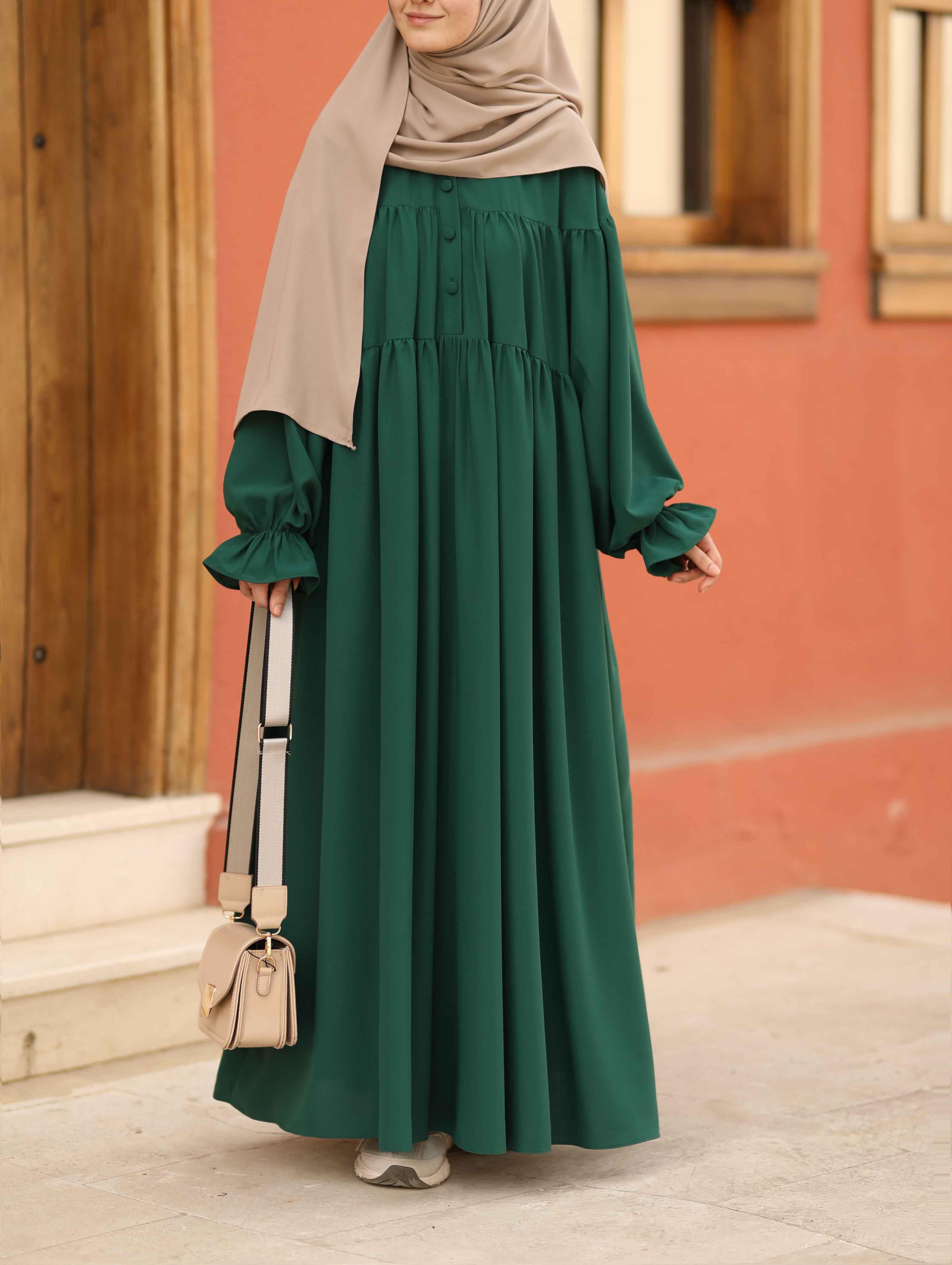 Aylina Elbise Zümrüt