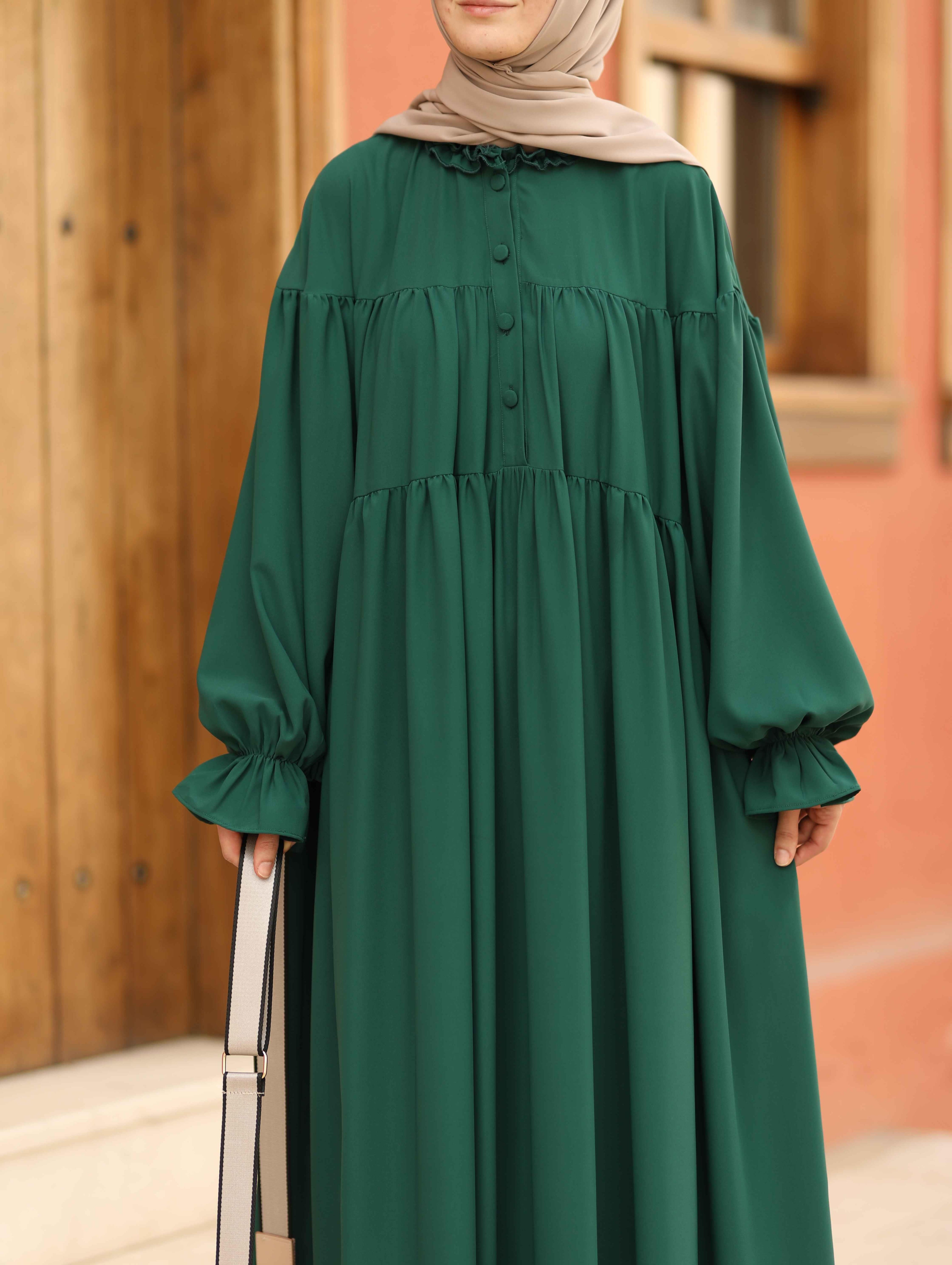 Aylina Elbise Zümrüt