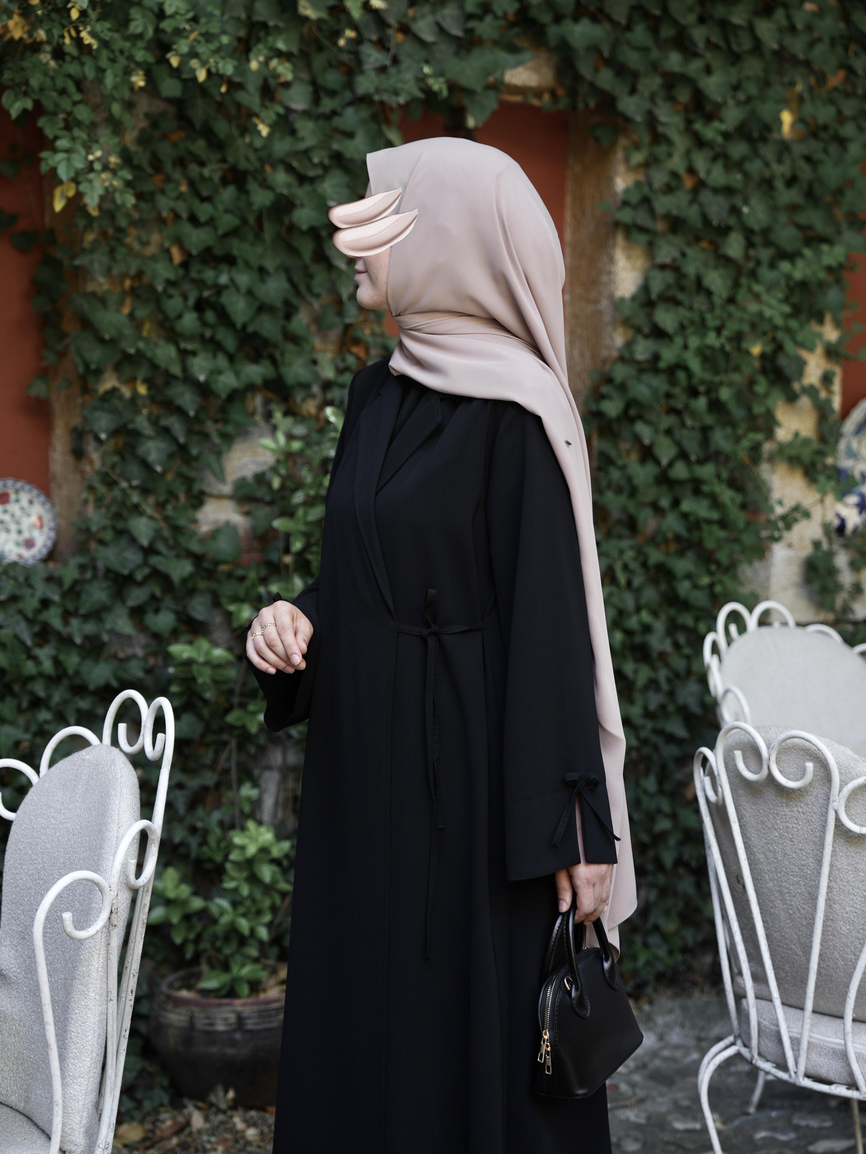 Bağlamalı Kruvaze Trench Siyah