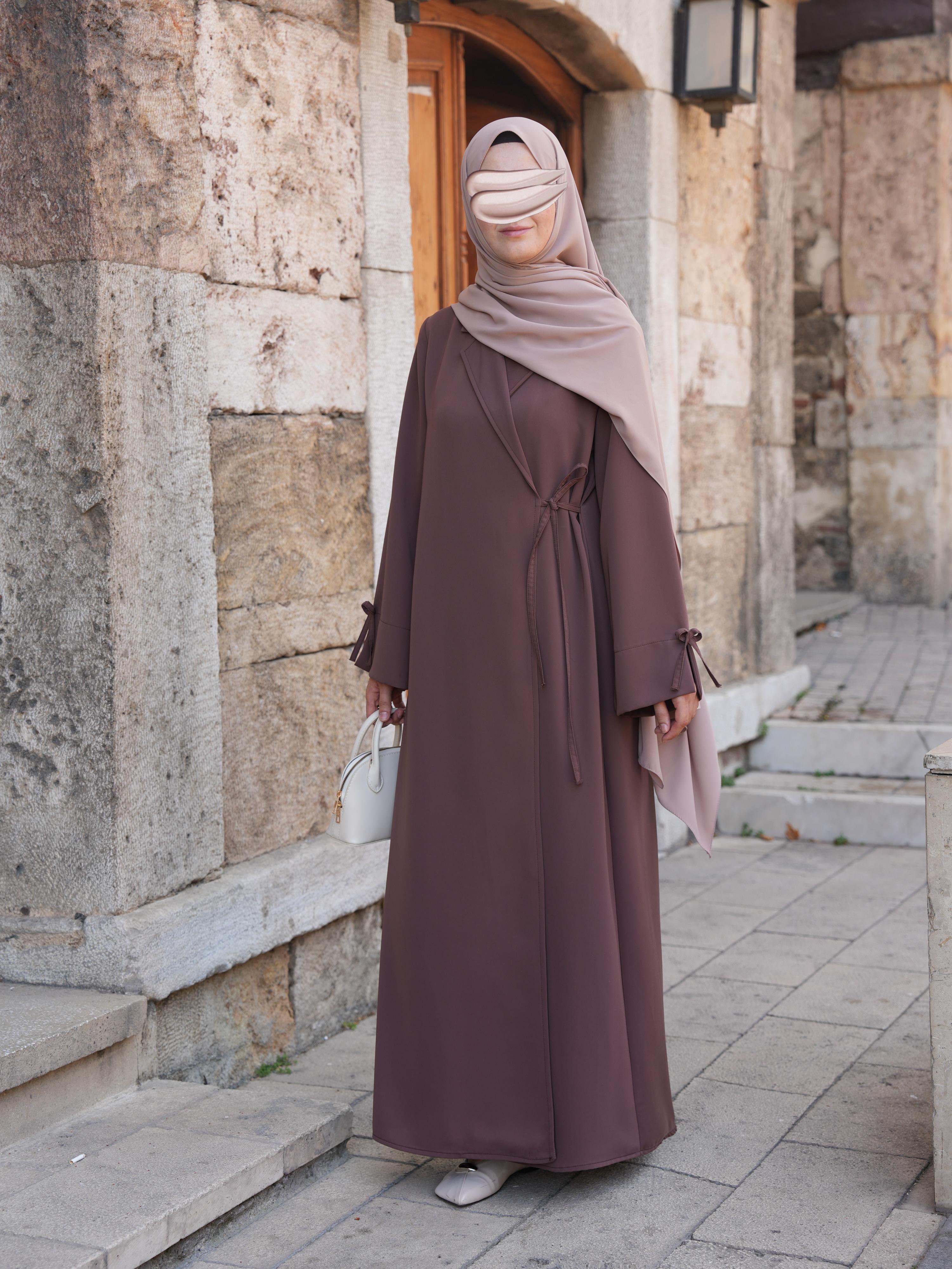 Bağlamalı Kruvaze Trench Tozlu Kahve