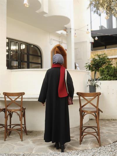 Basıc Kaşe Kaban SİYAH