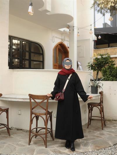 Basıc Kaşe Kaban SİYAH