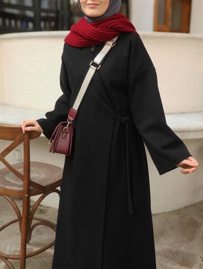 Basıc Kaşe Kaban SİYAH