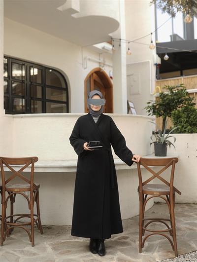 Basıc Kaşe Kaban SİYAH