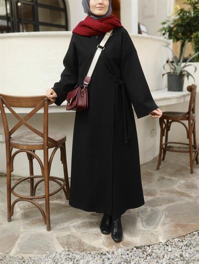 Basıc Kaşe Kaban SİYAH