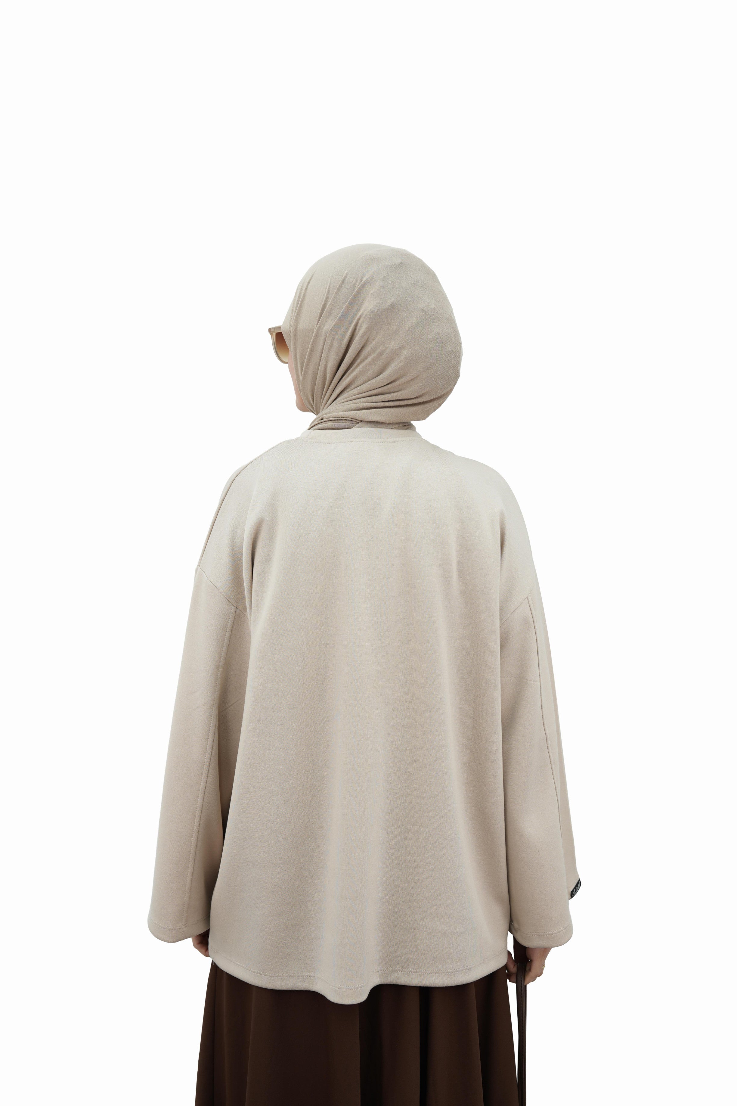 Modal Basıc Sweatshirt BEJ