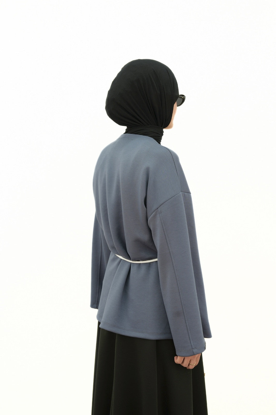 Modal Basıc Sweatshirt İNDİGO