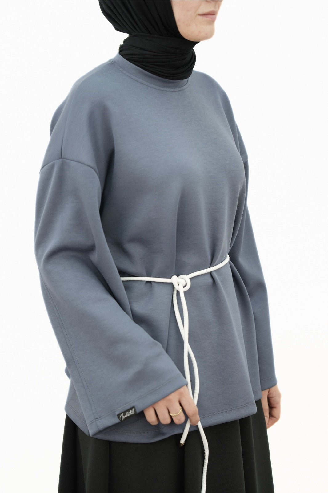 Modal Basıc Sweatshirt İNDİGO