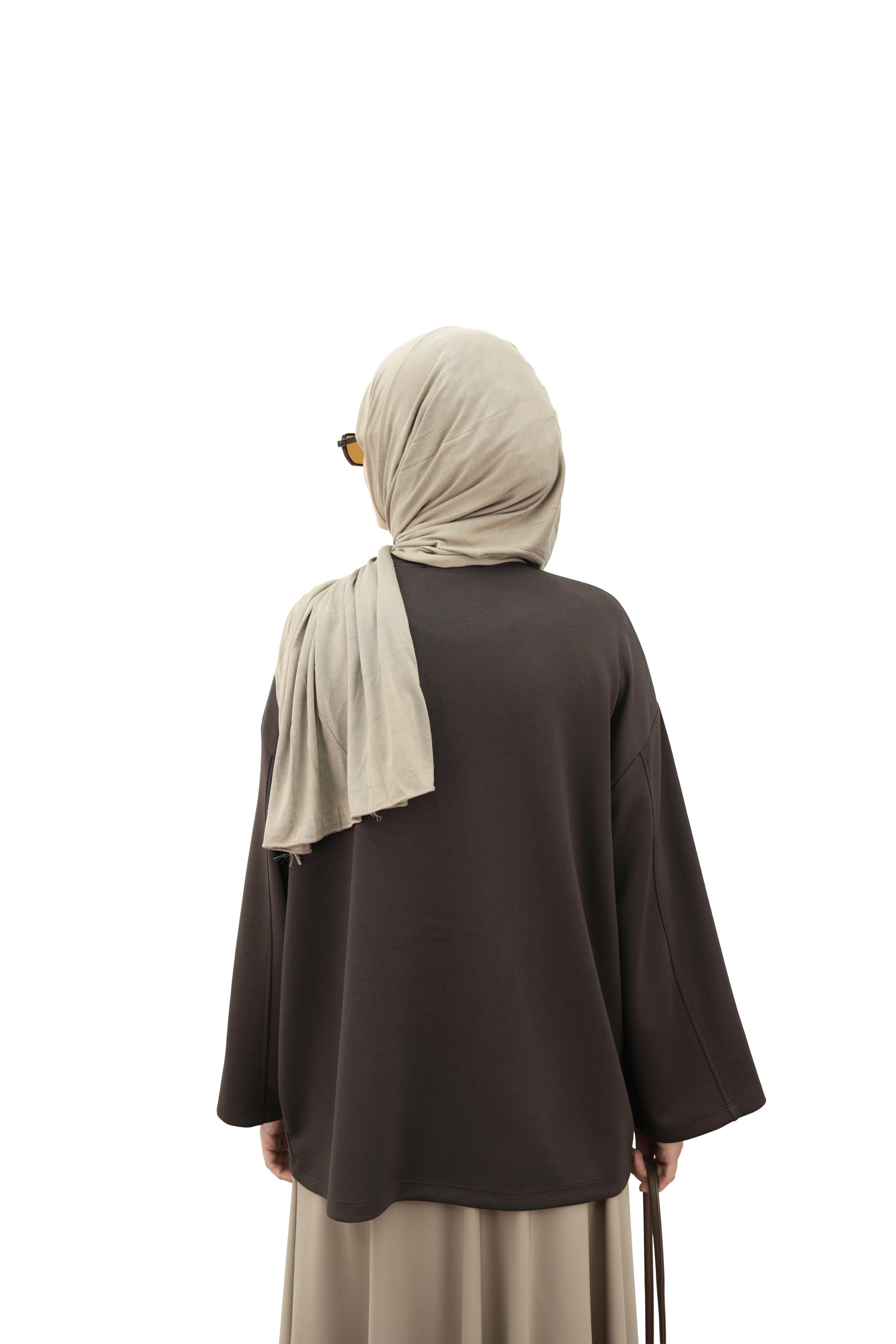 Modal Basıc Sweatshirt KAHVERENGİ