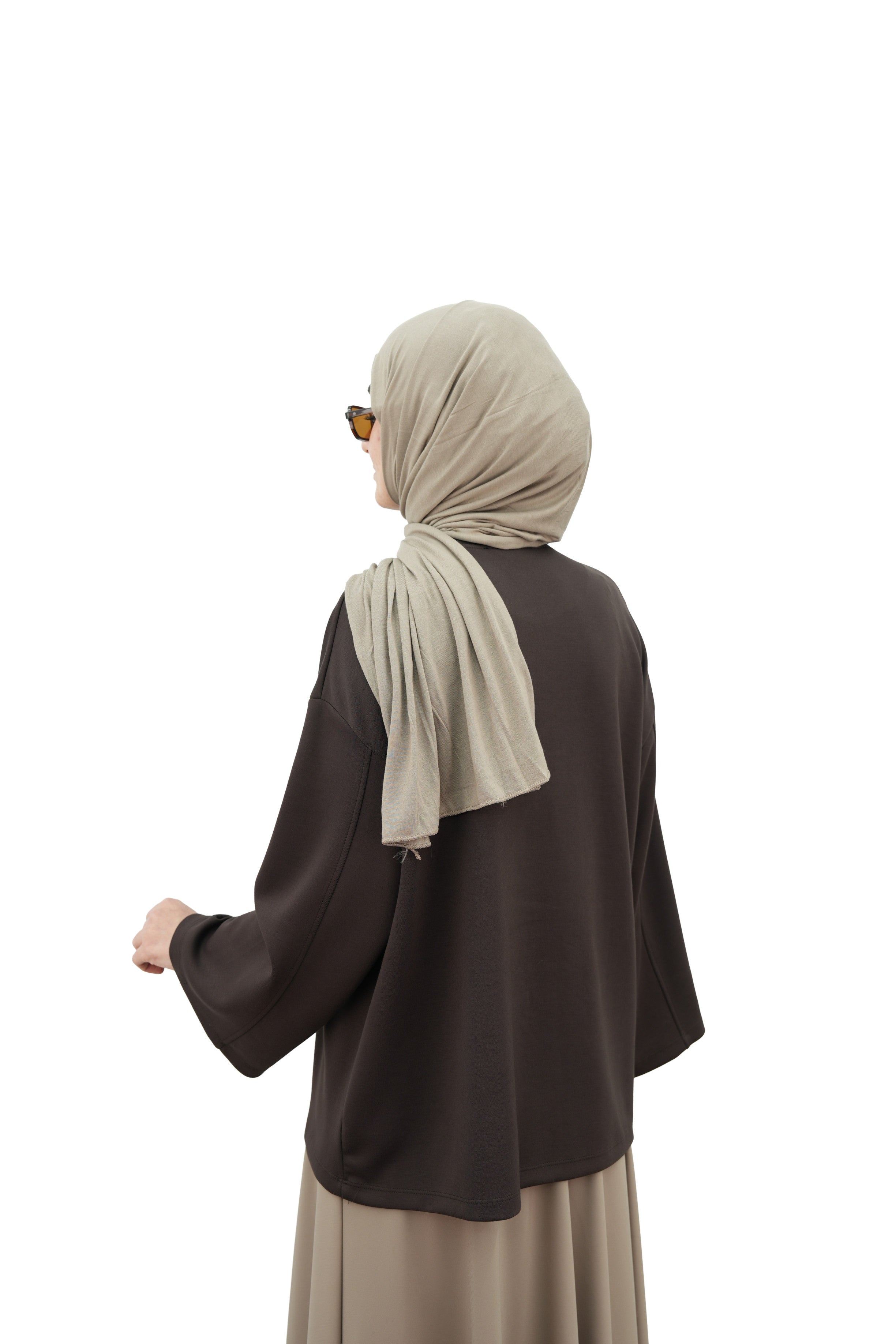 Modal Basıc Sweatshirt KAHVERENGİ