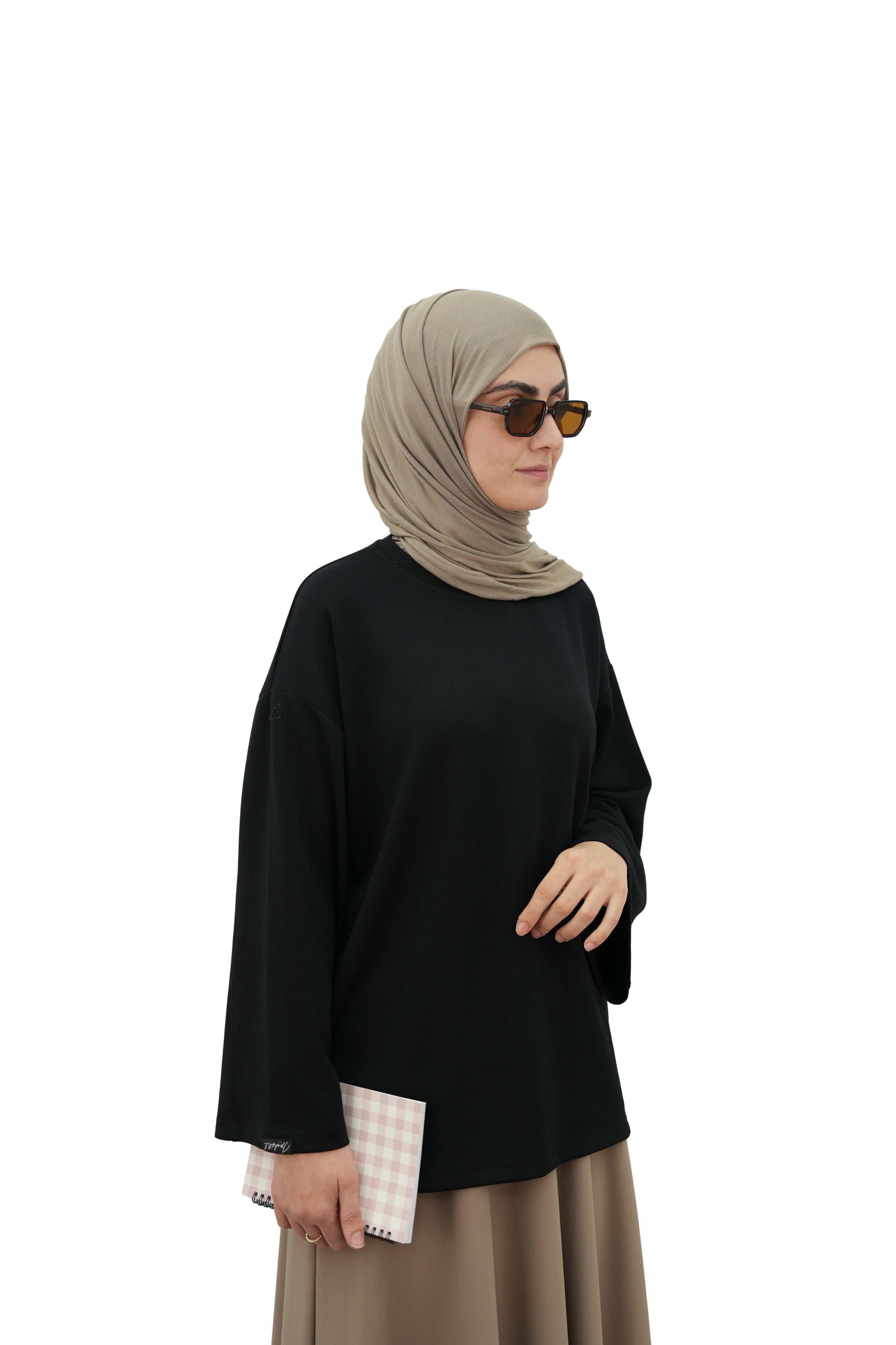 Modal Basıc Sweatshirt SİYAH