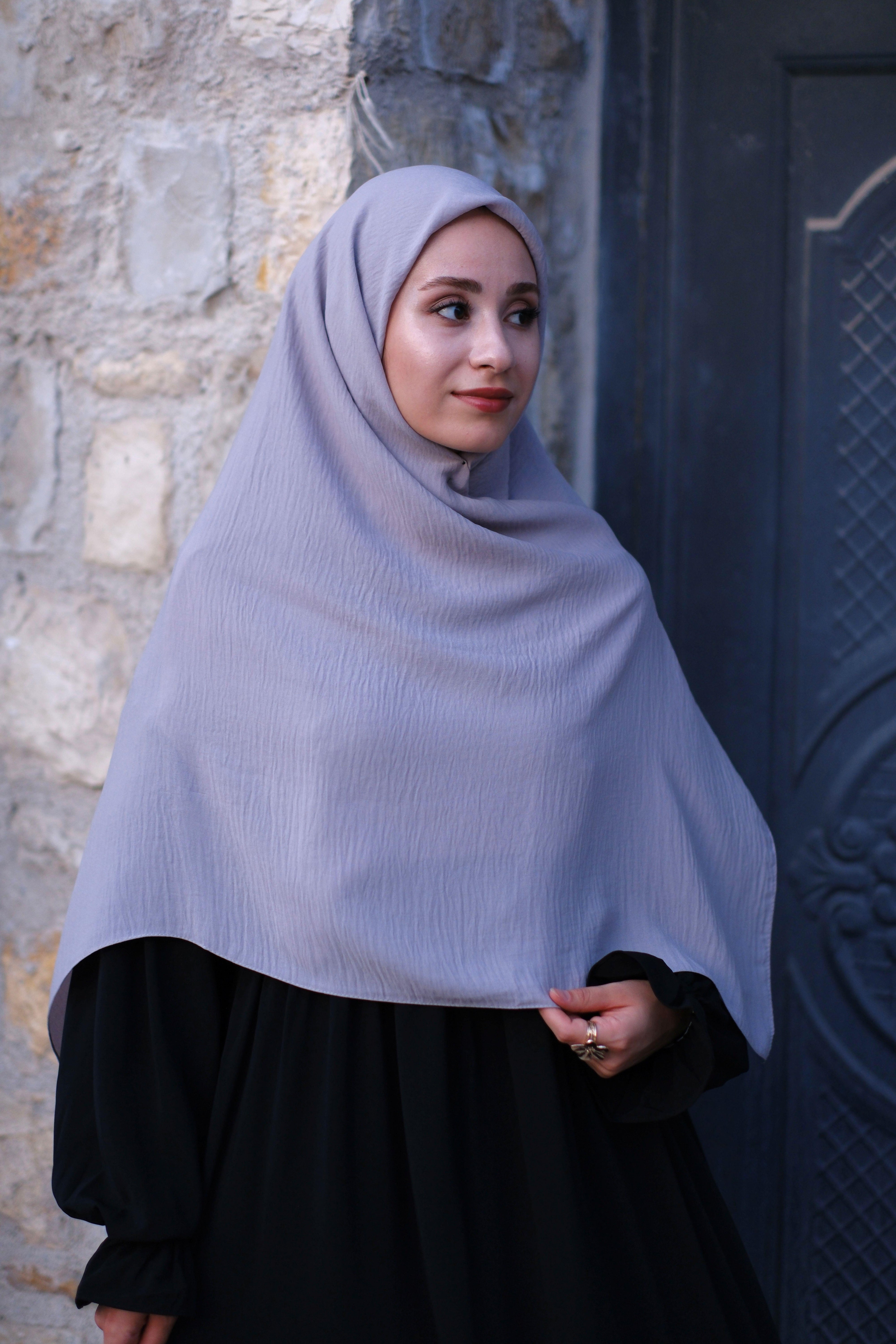 Cazz Büyük Boy Eşarp Açık Gri