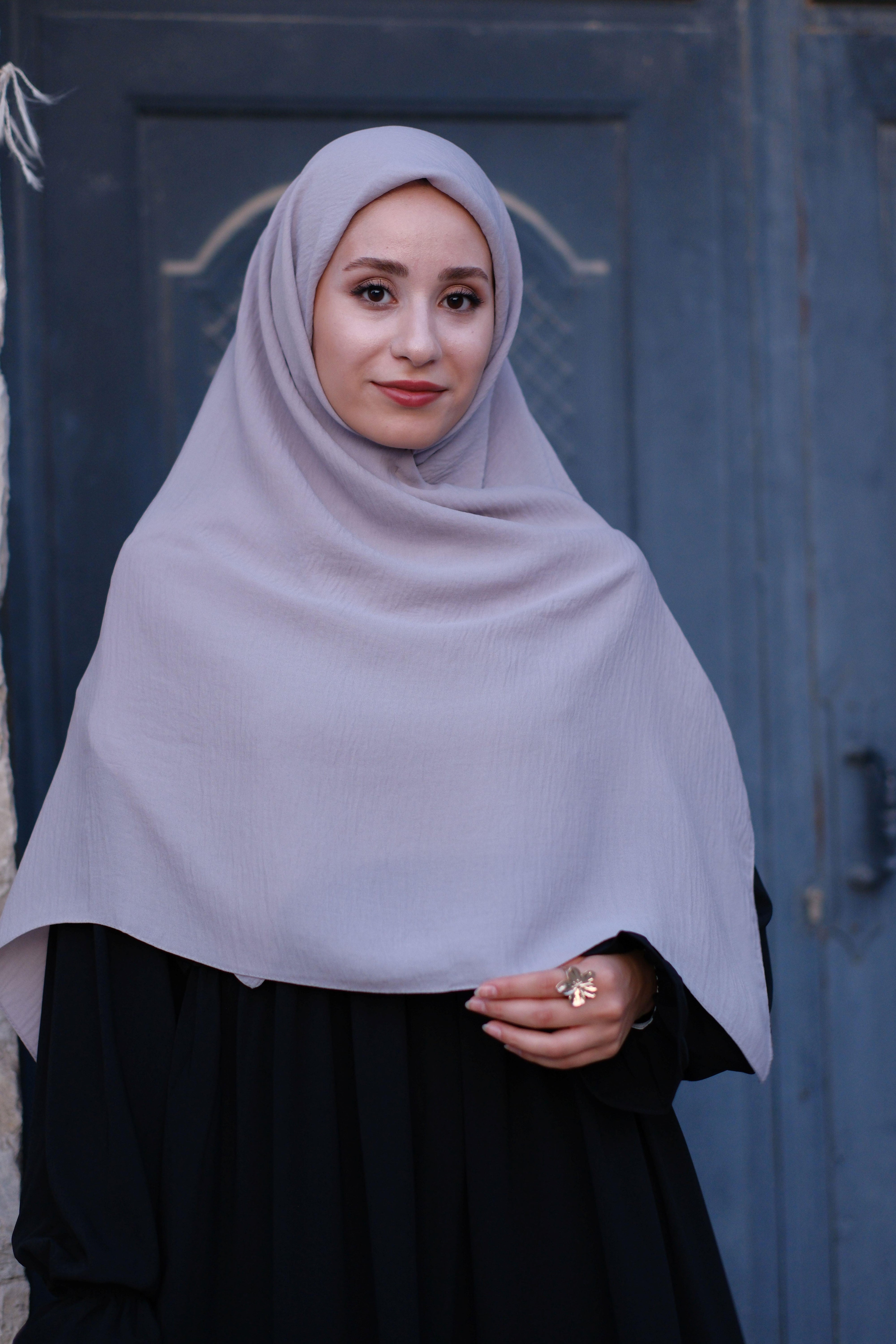 Cazz Büyük Boy Eşarp AÇIK GRİ