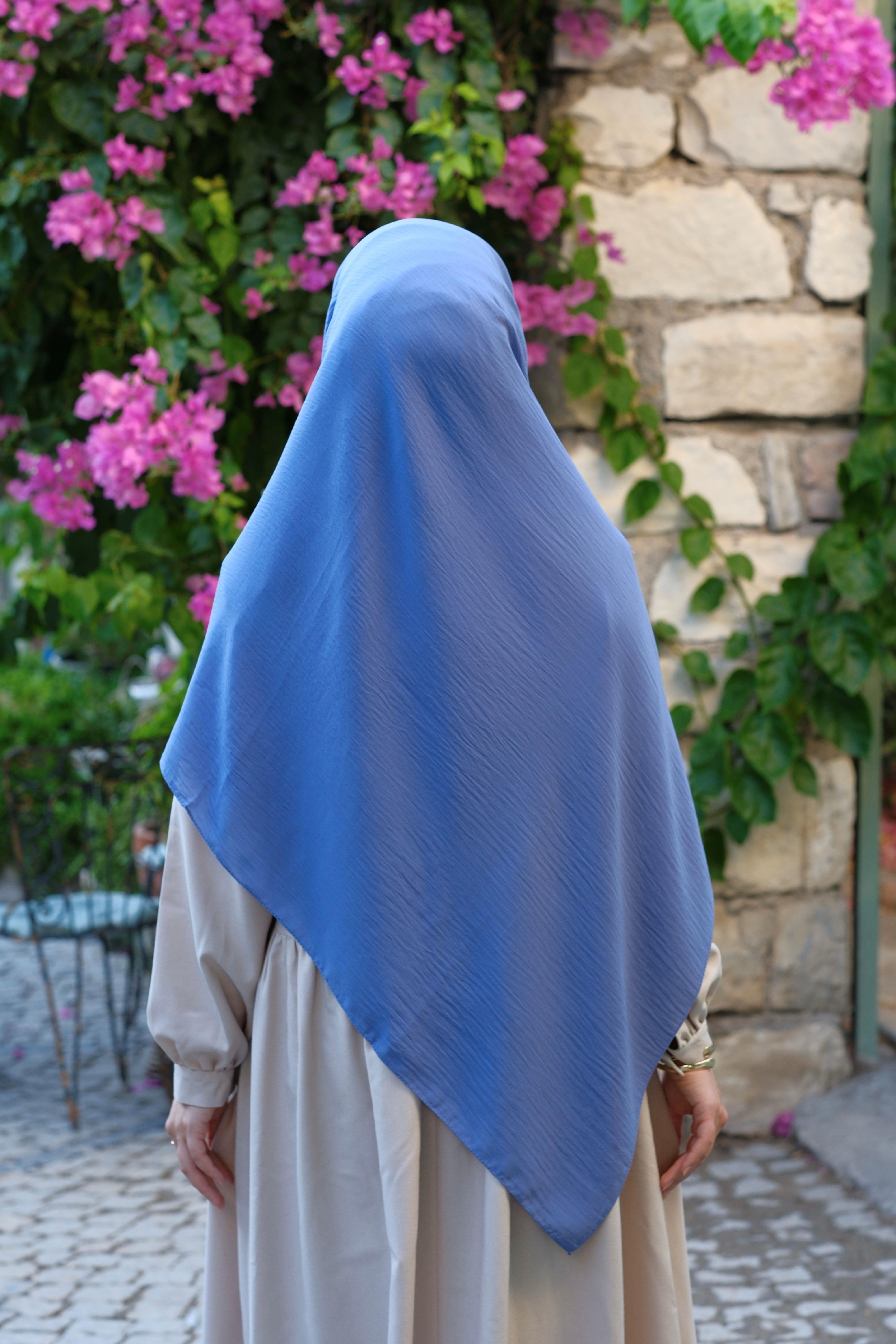 Cazz Büyük Boy Eşarp Kot Mavi