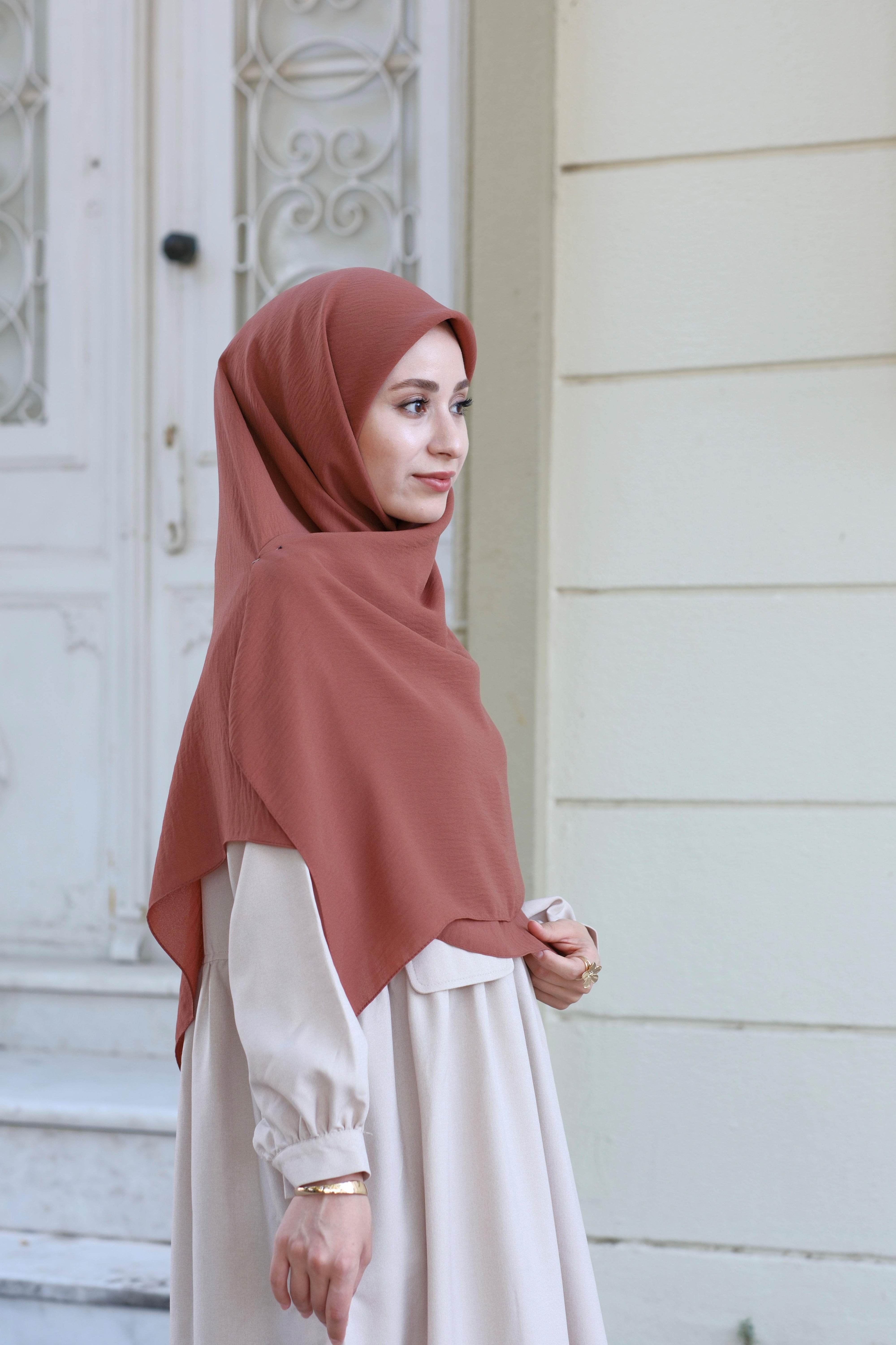 Cazz Büyük Boy Eşarp Soğan Kabuğu