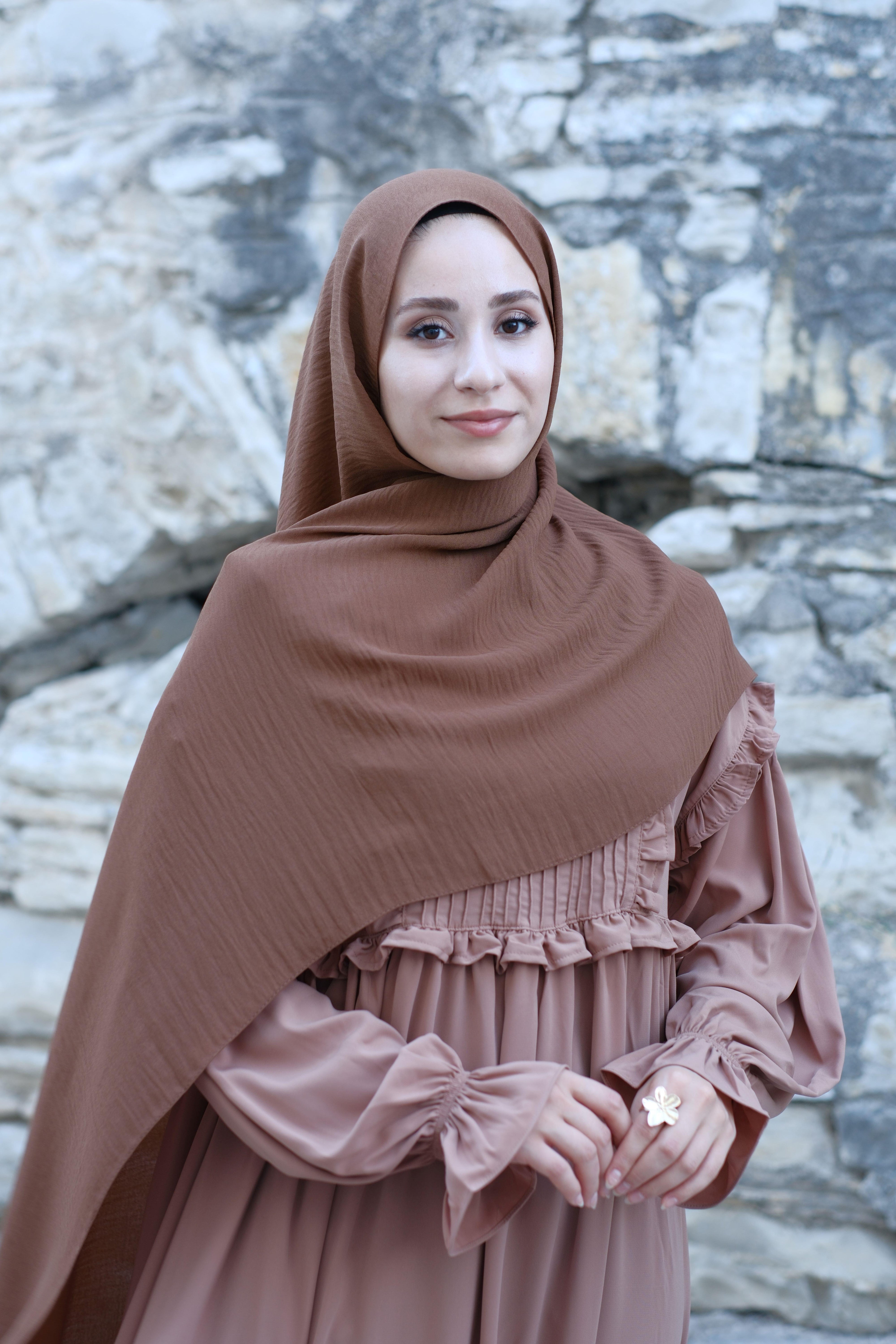 Cazz Büyük Boy Şal KAHVERENGİ