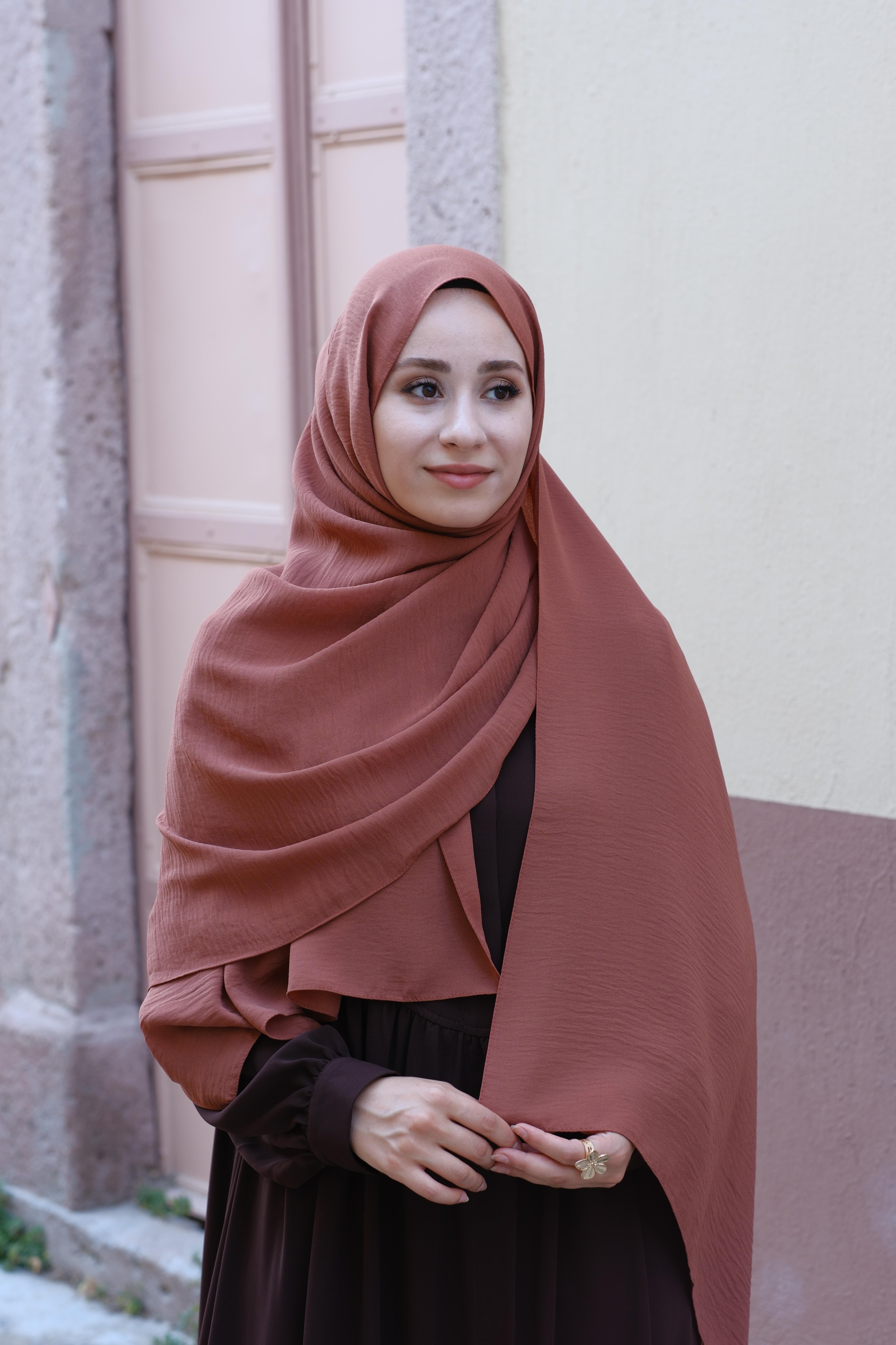 Cazz Büyük Boy Şal Soğan Kabuğu