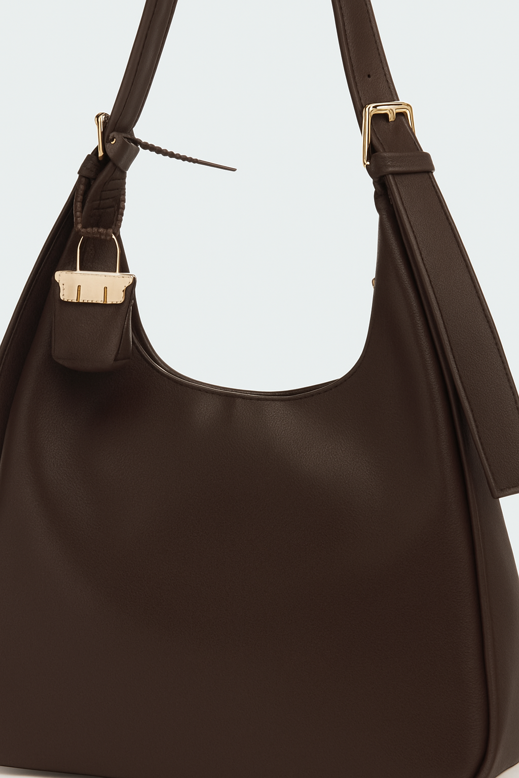 Charmlı Salaş Omuz Çantası Kahverengi