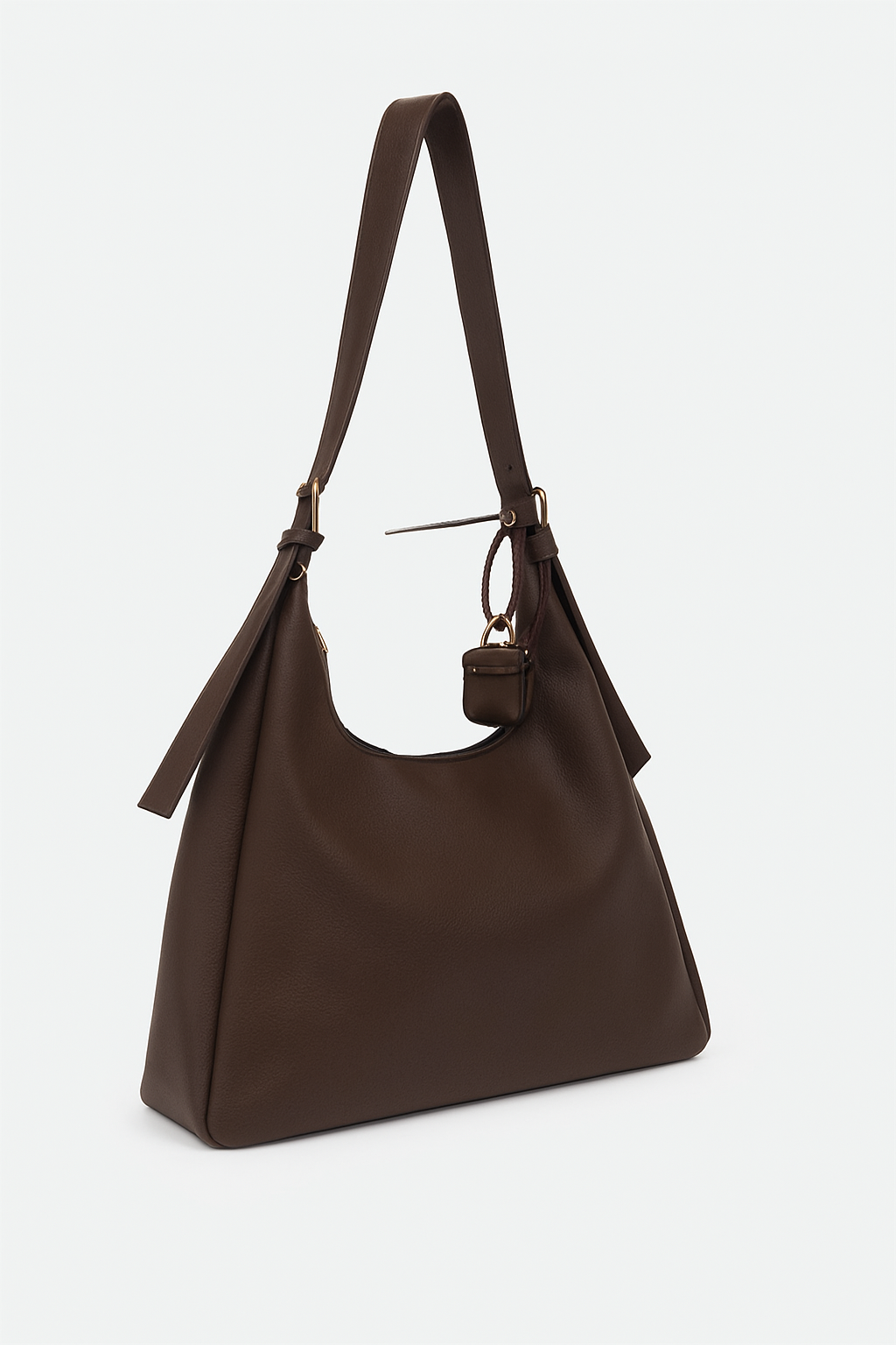 Charmlı Salaş Omuz Çantası Kahverengi