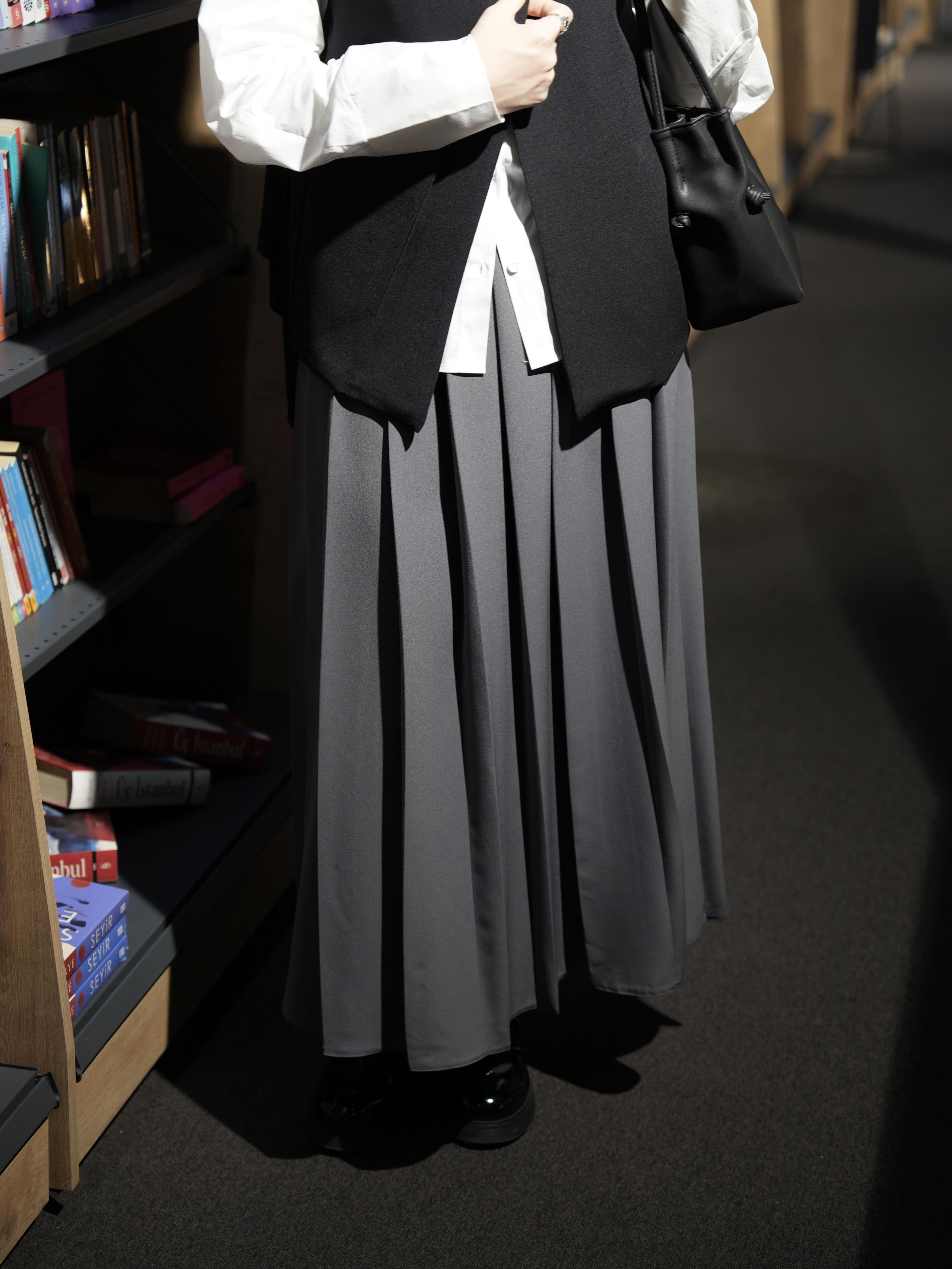 Çift Kat Yelek Siyah