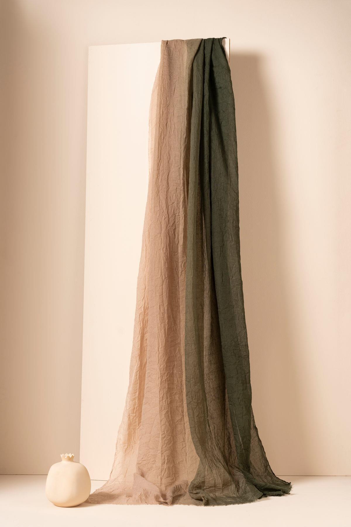 Degrade Konfor Şal Haki Yeşil