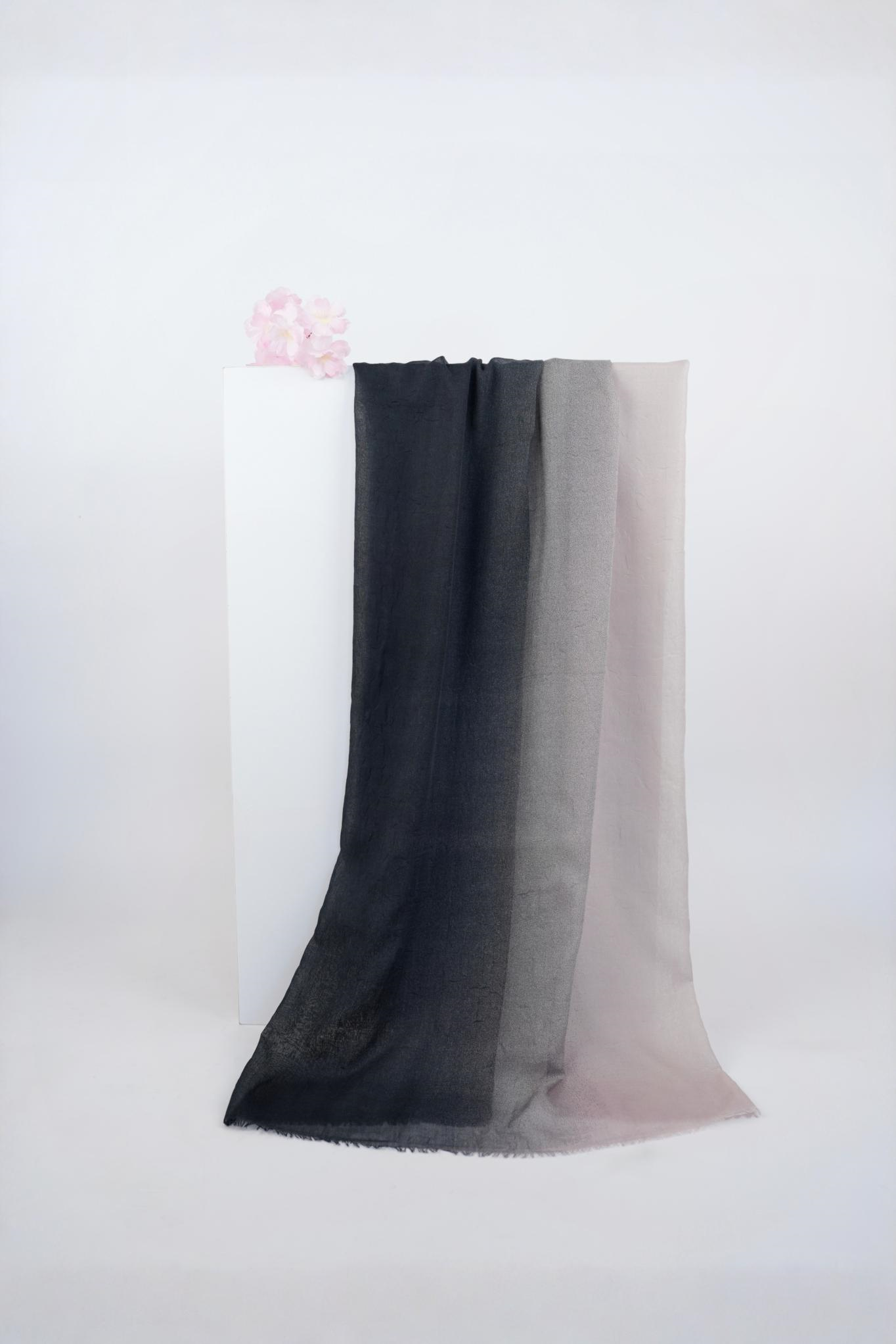 Degrade Konfor Şal Siyah