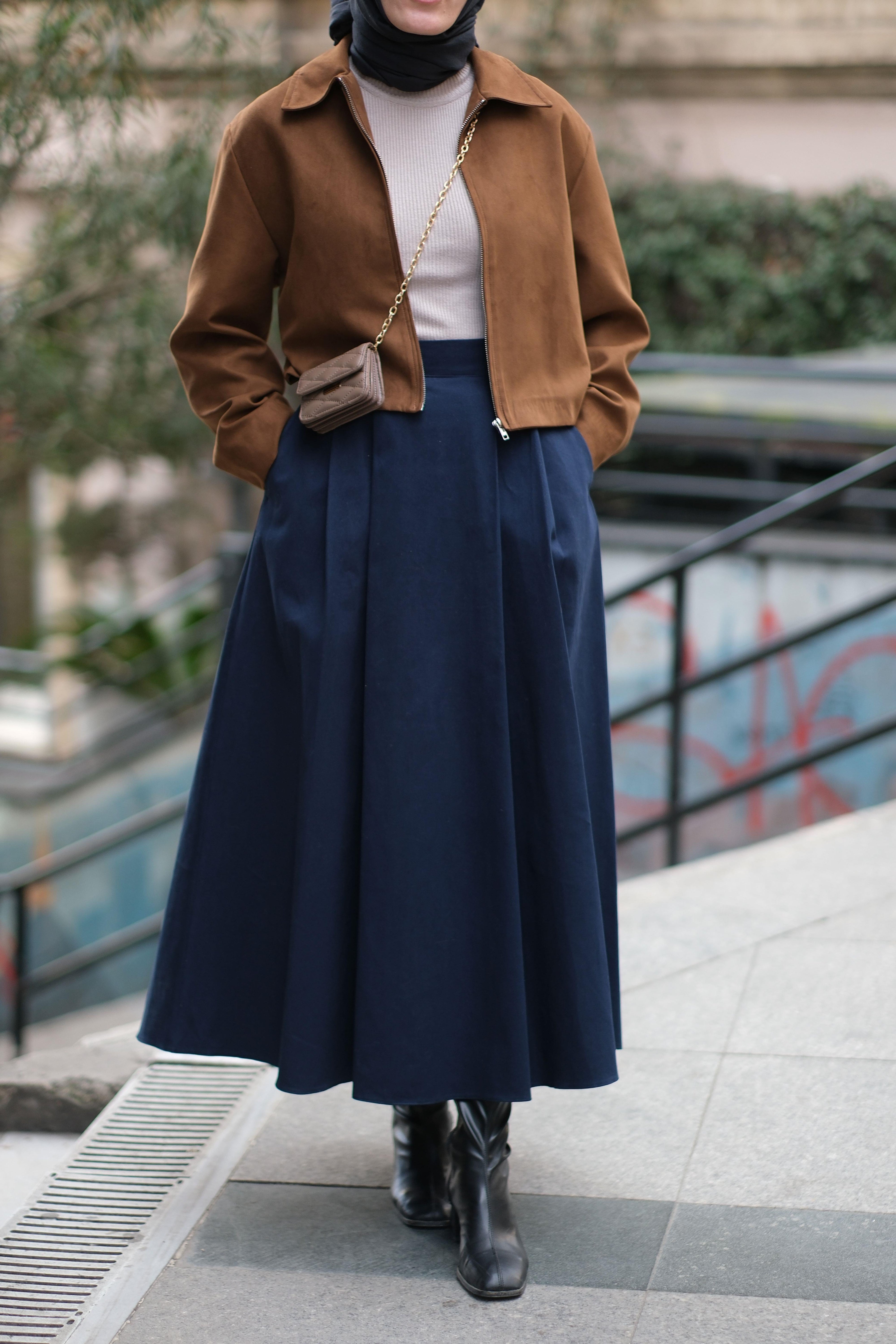 Denim Etek LACİVERT