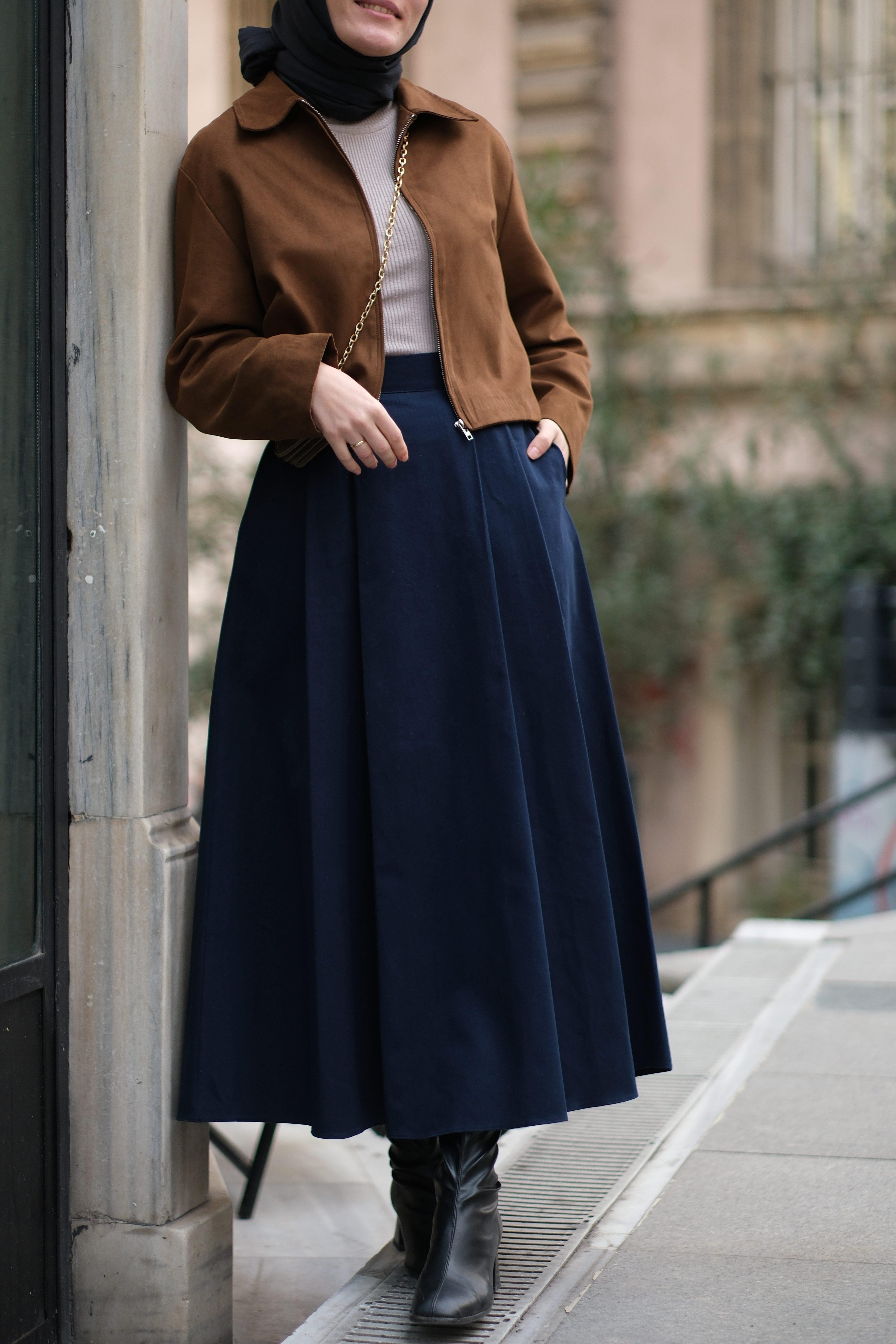 Denim Etek LACİVERT