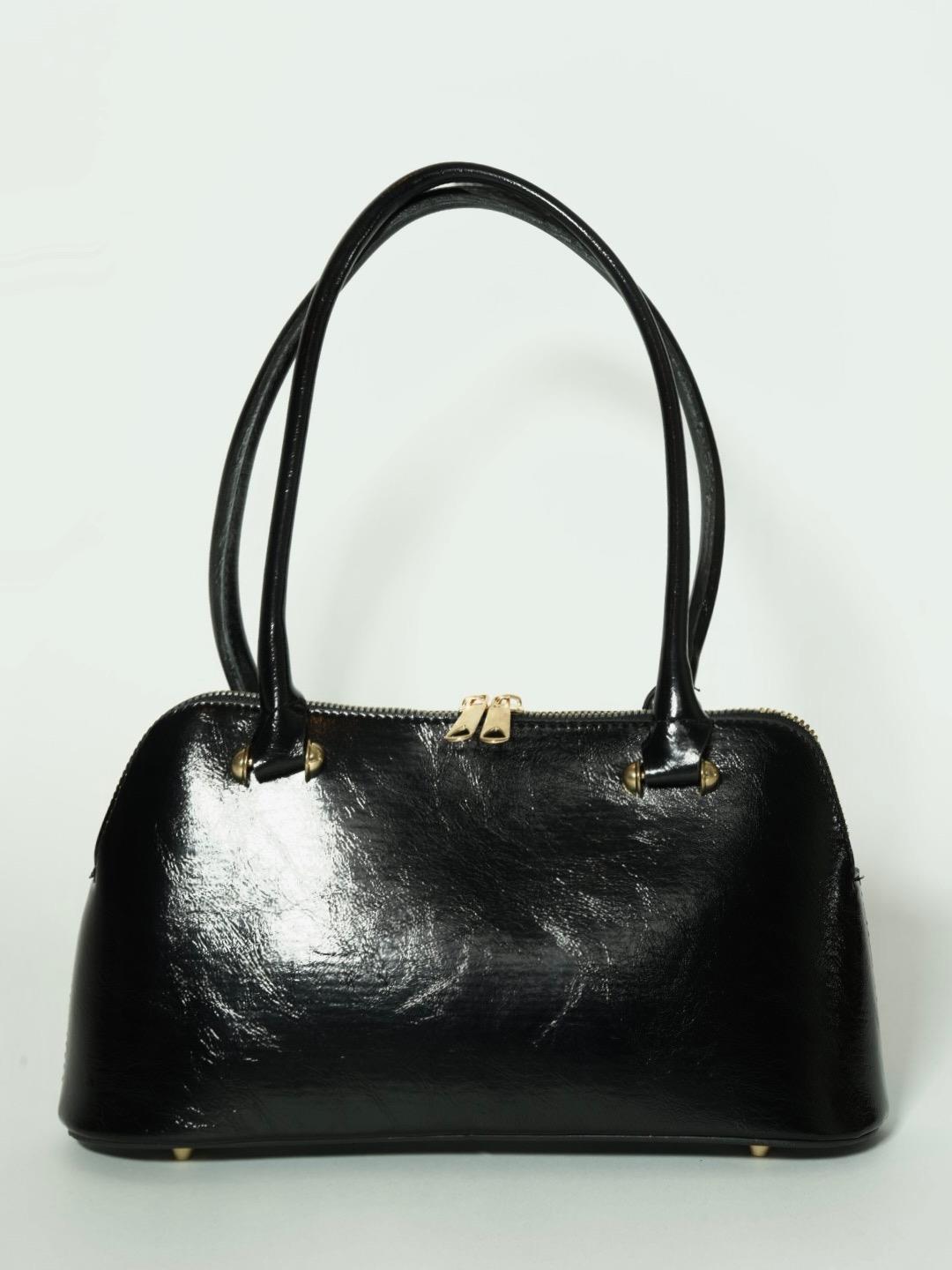 Deri Baget Çanta SİYAH