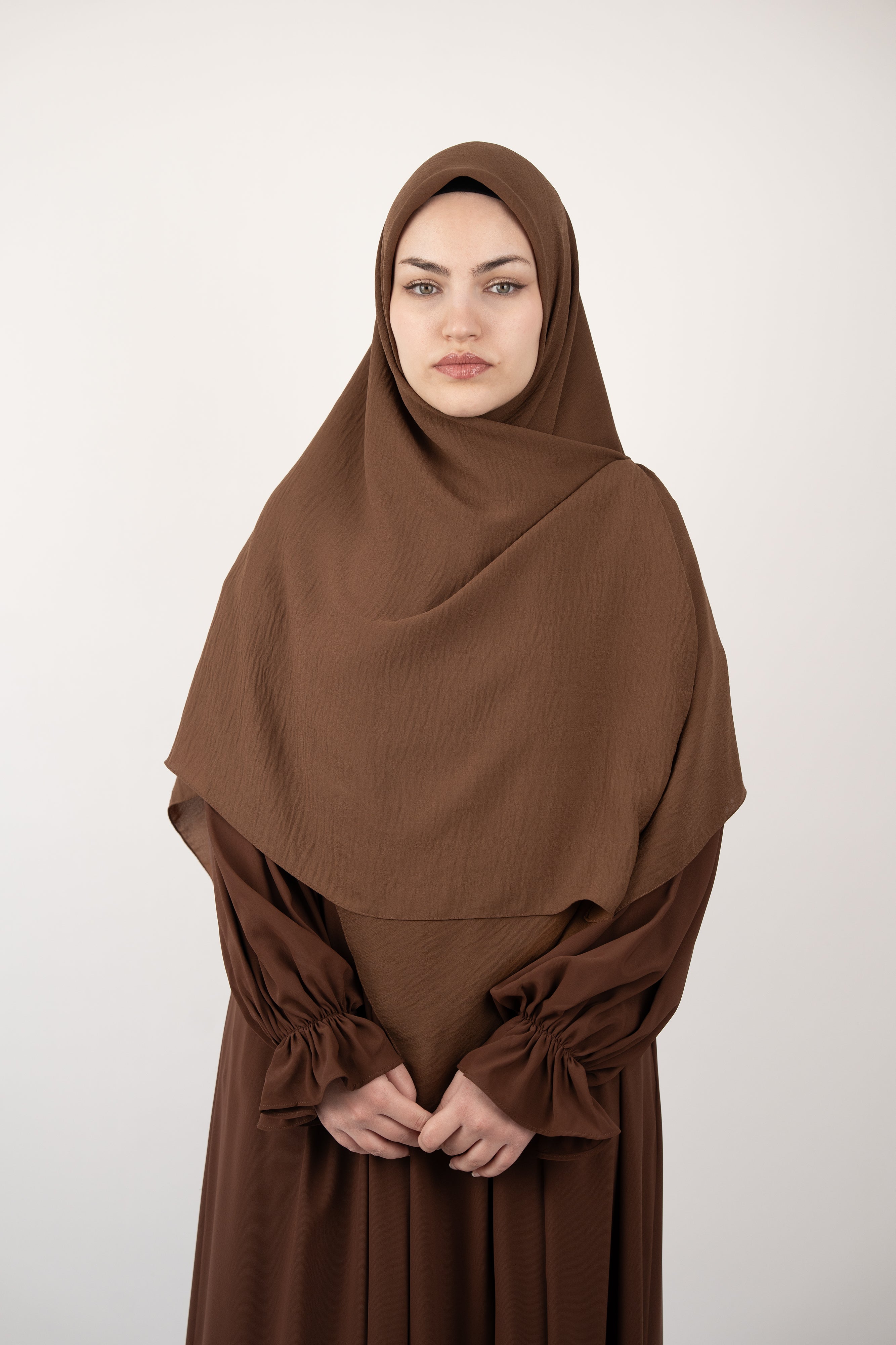 Cazz Büyük Boy Eşarp KAHVERENGİ