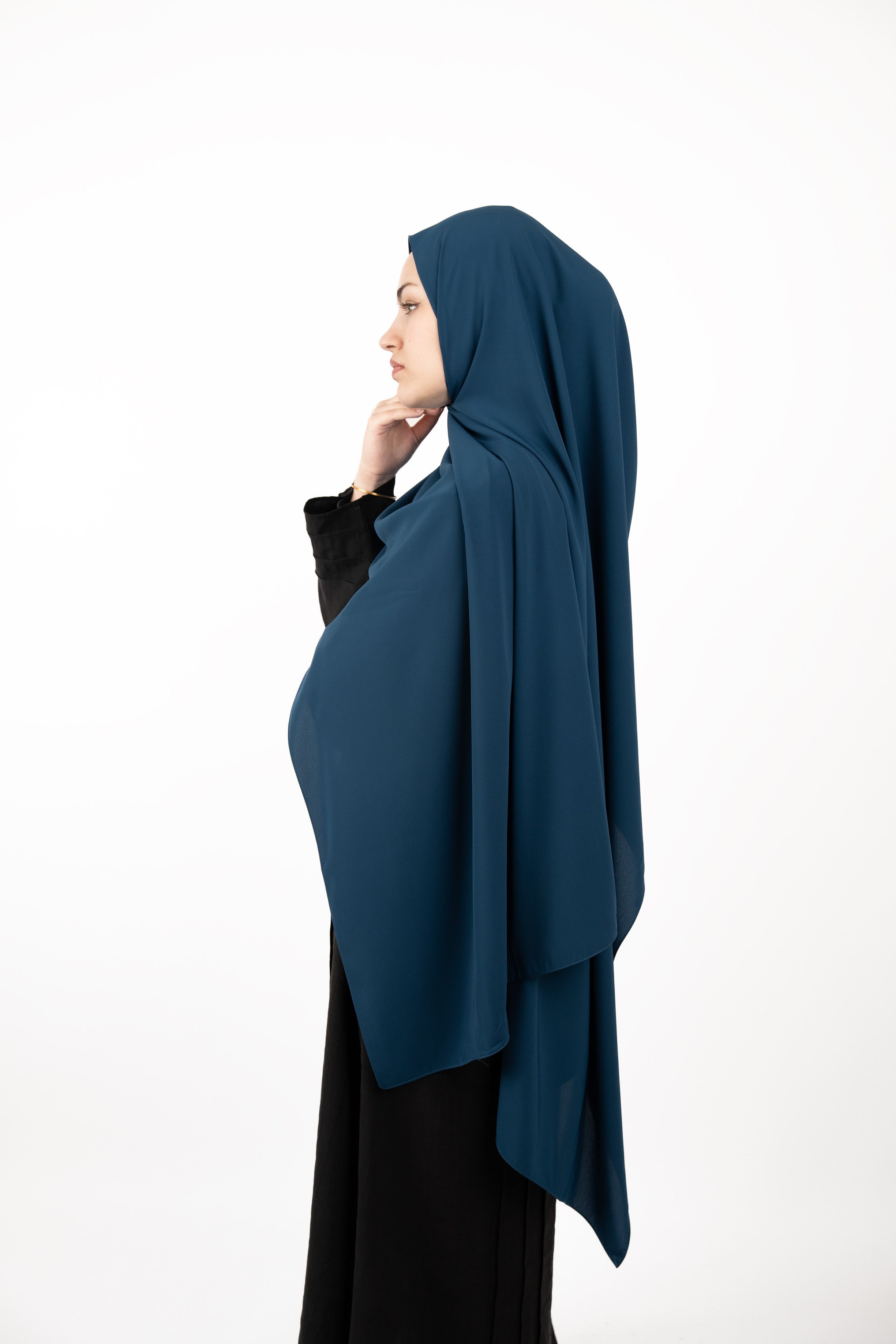Medine İpeği Şal İNDİGO