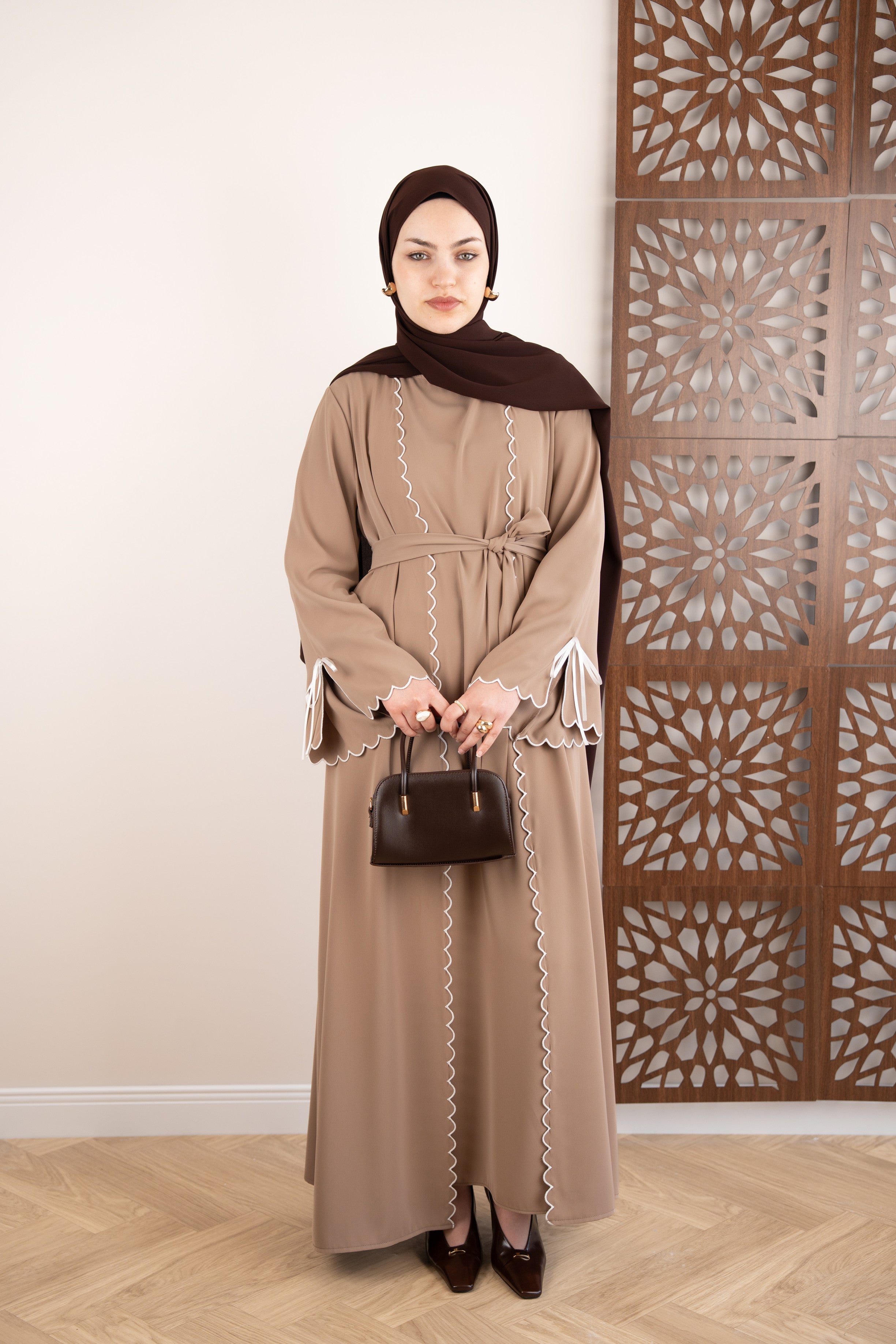 Touch Abaya Takım BEJ