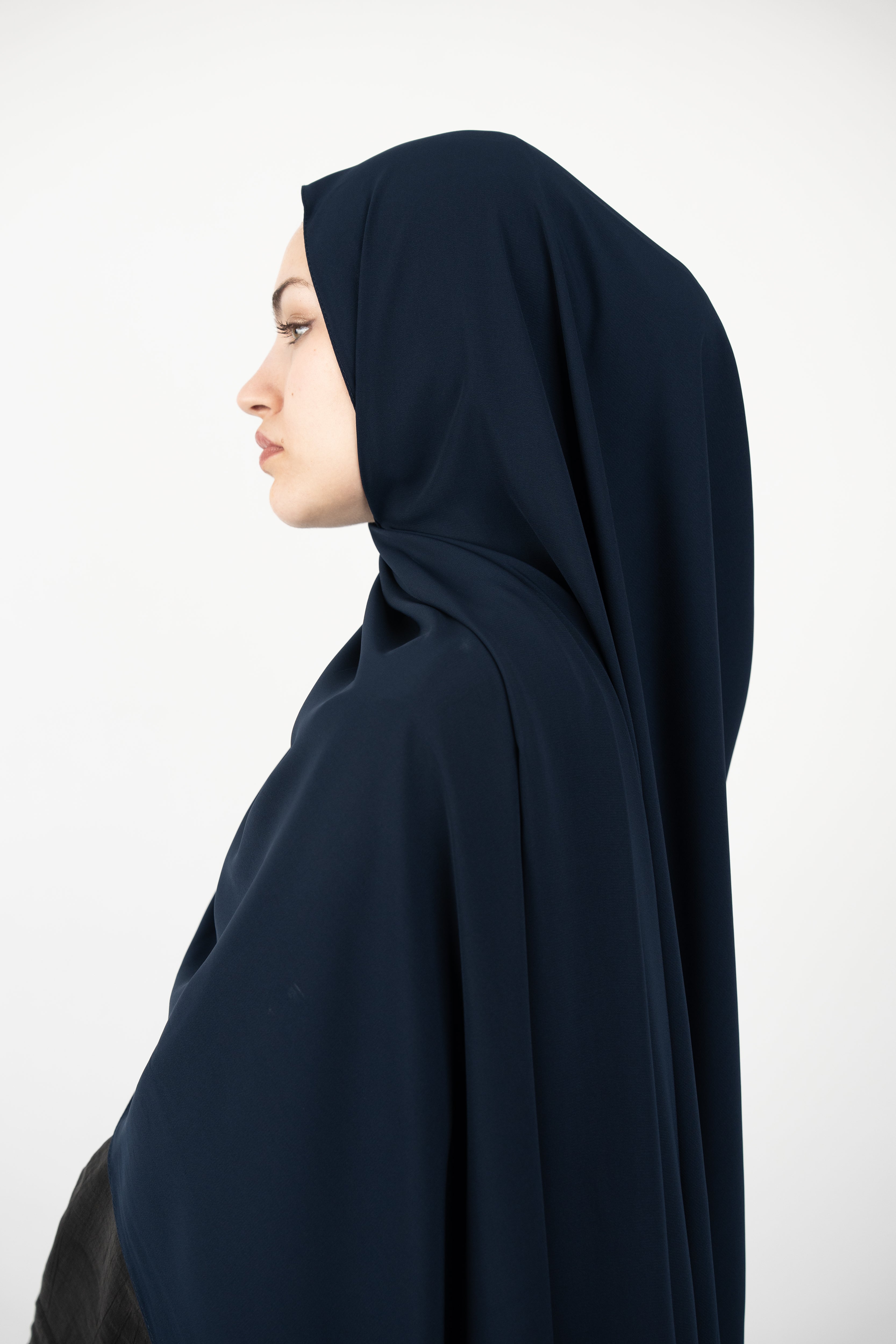 Medine İpeği Şal Lacivert