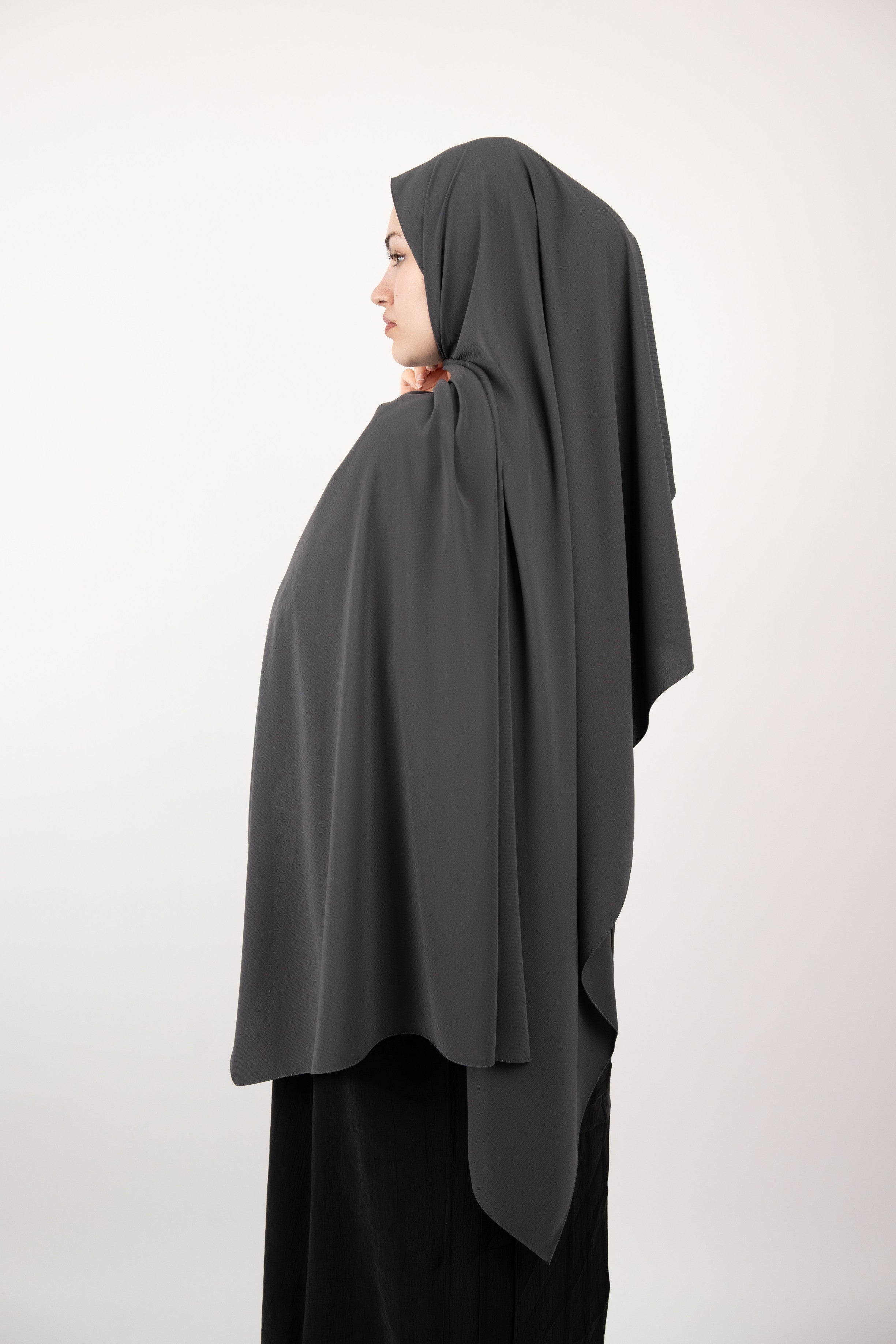 Medine İpeği Şal FÜME