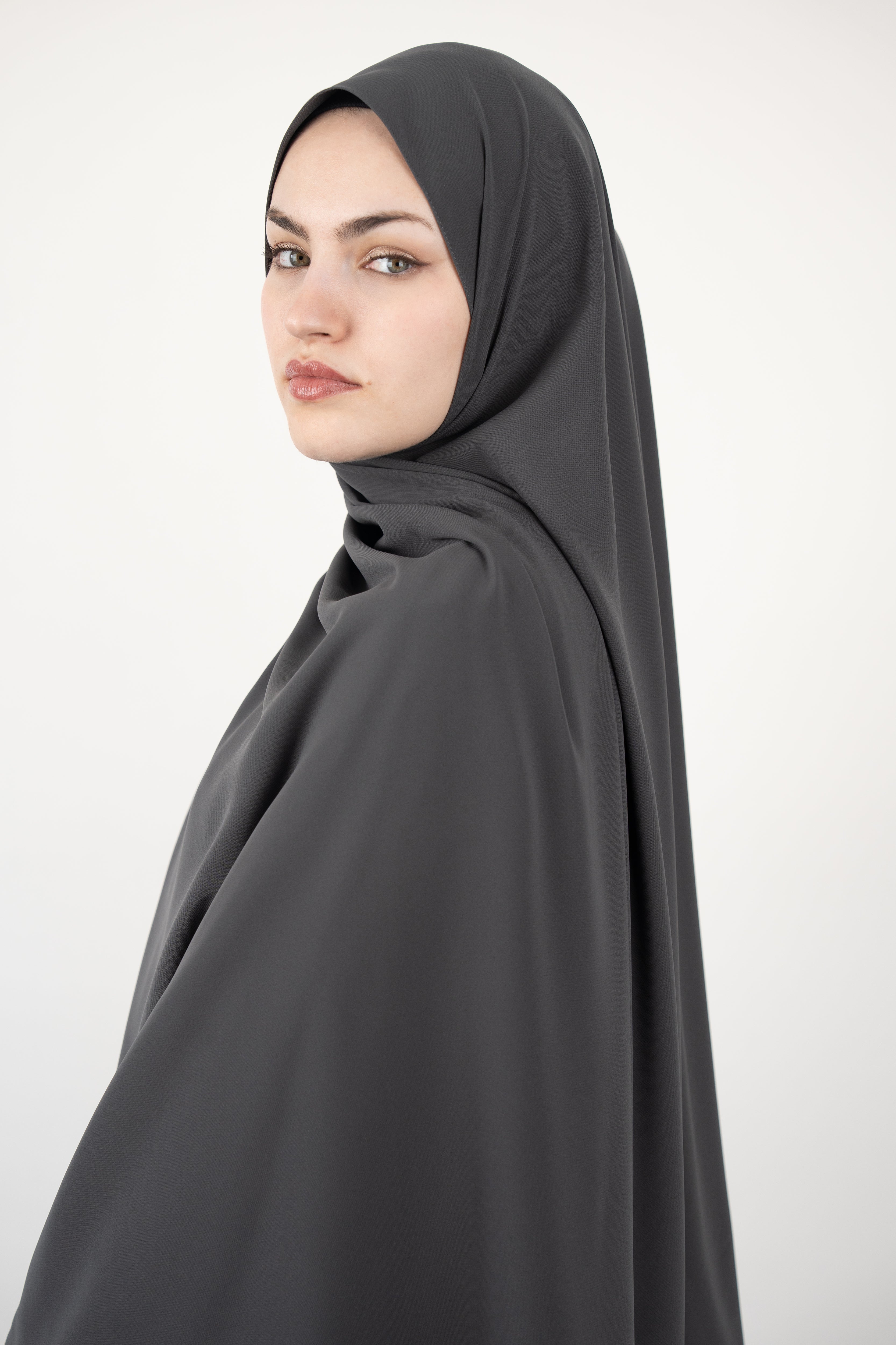 Medine İpeği Şal FÜME