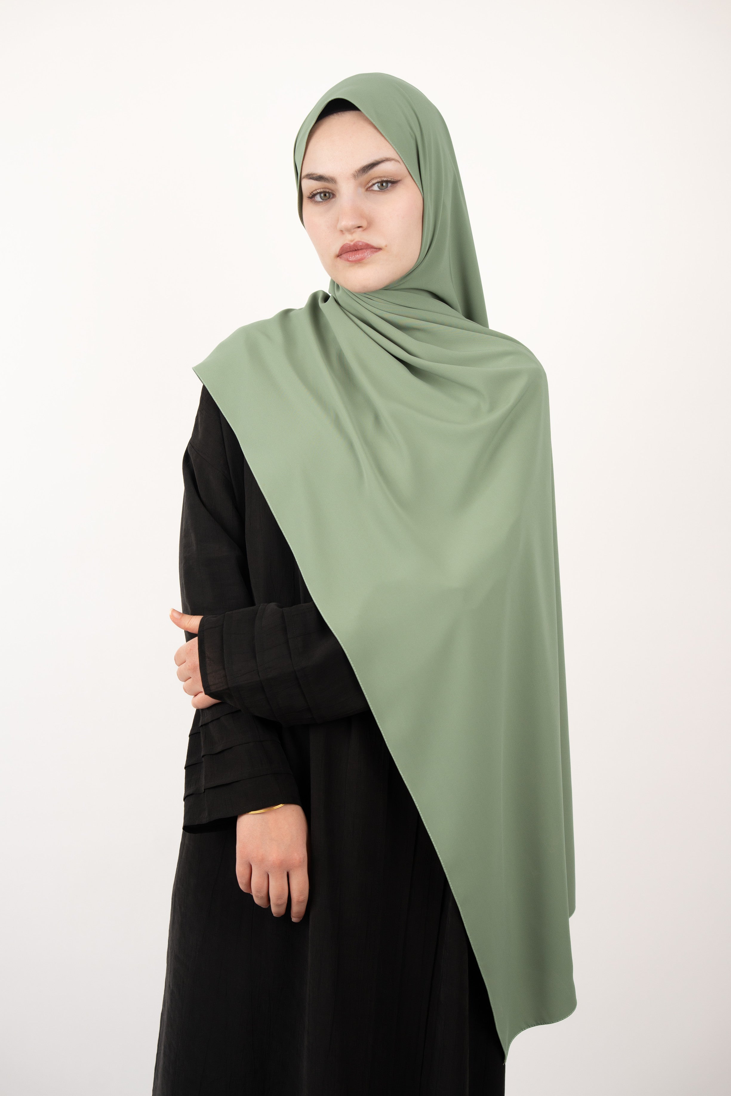 Medine İpeği Şal SOFT YEŞİL